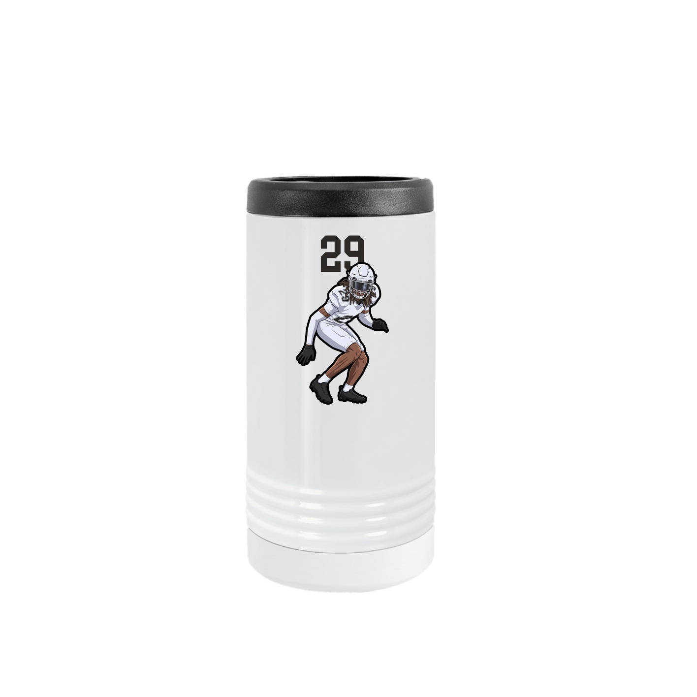 Slim Beverage Holder — Number Top in White