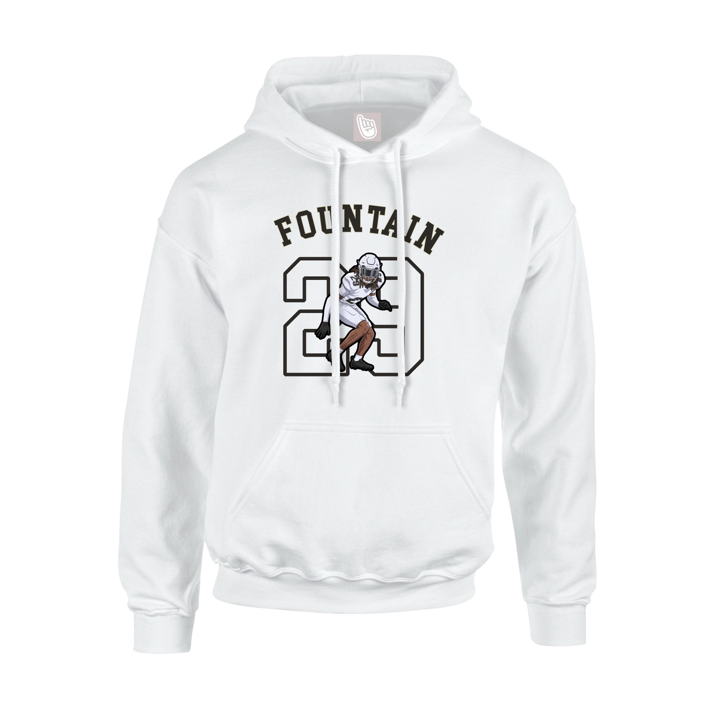 Youth Hoodie — Shirsey Arch in White