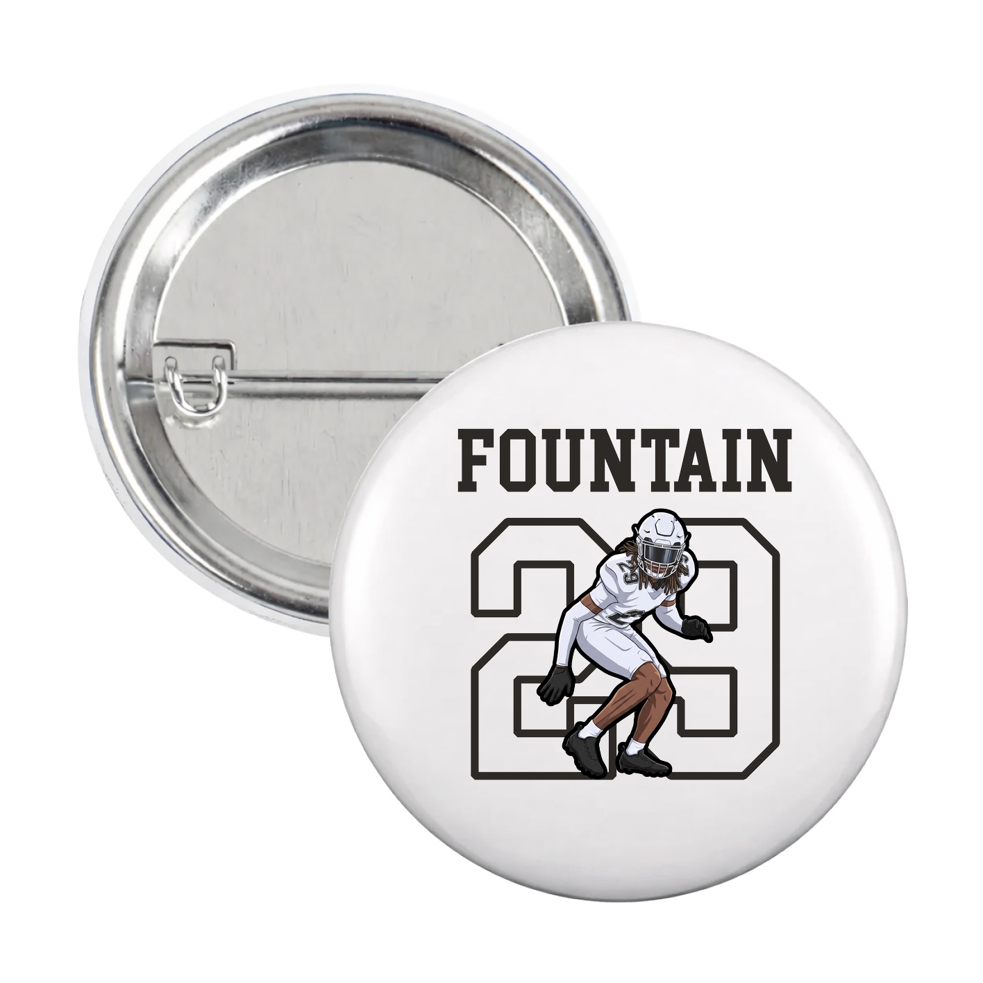 Game Day Button — Shirsey in White