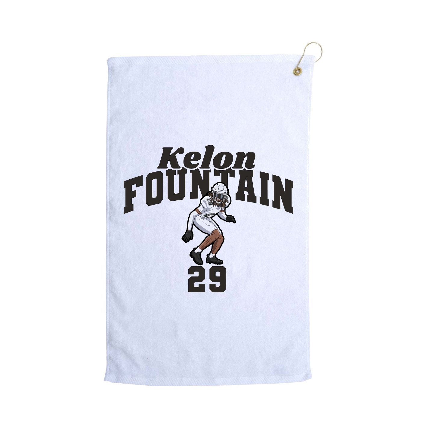 Golf Towel — Signature Arch in White
