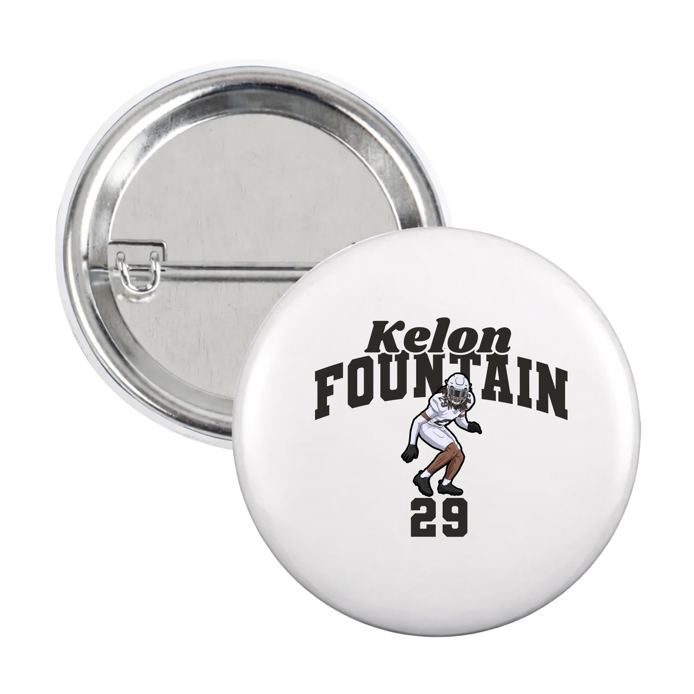 Game Day Button — Signature Arch in White