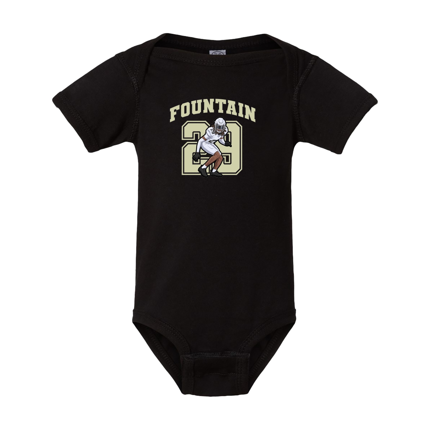 Baby Onesie — Number in Black