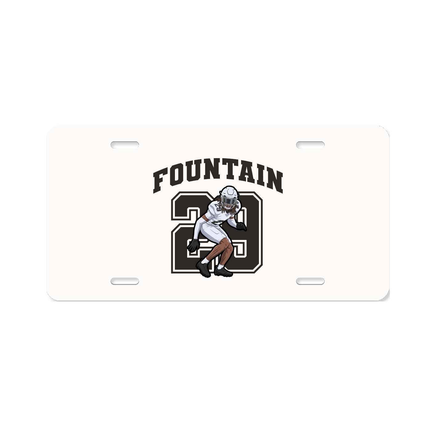 License Plate — Number in Classic
