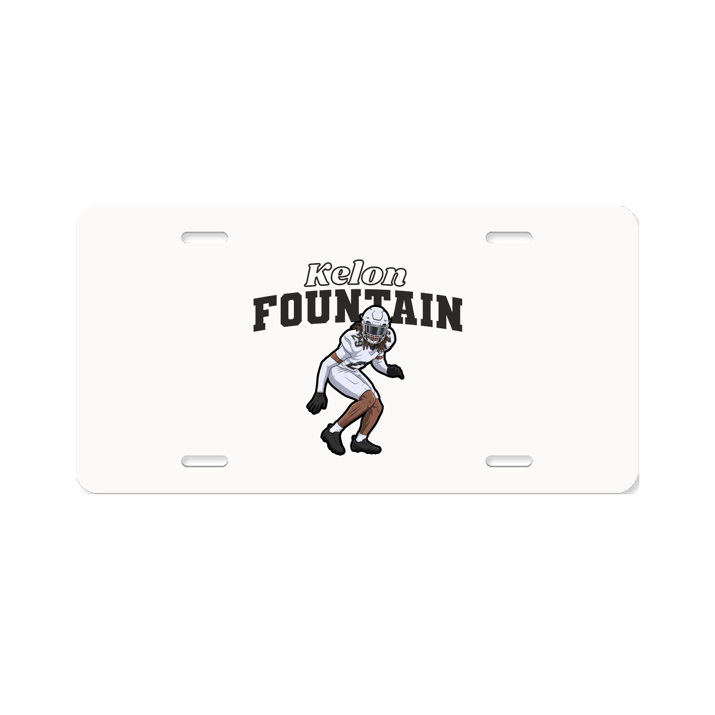License Plate — Name Arch in Classic