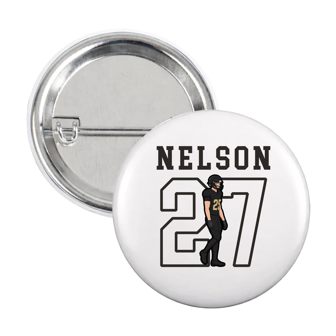 Game Day Button — Shirsey in White