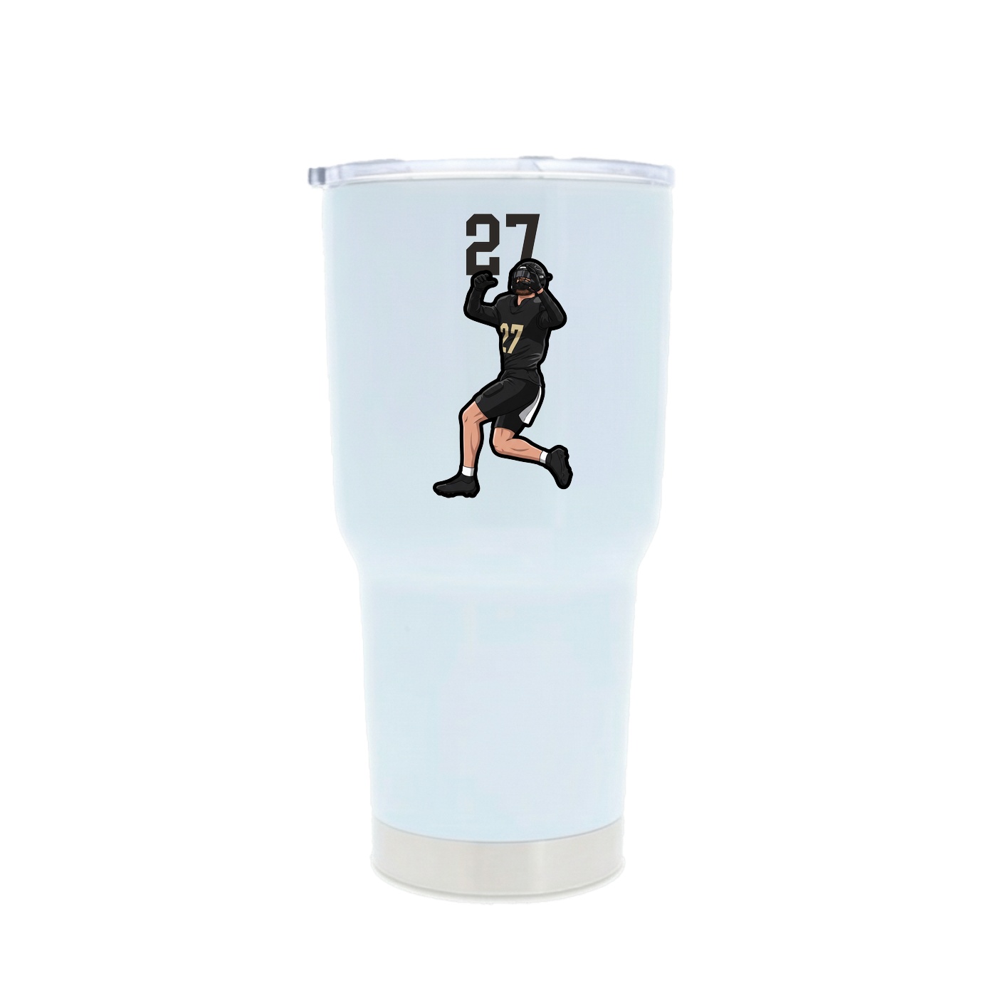 30oz Stainless Steel Tumbler — Number Top in White
