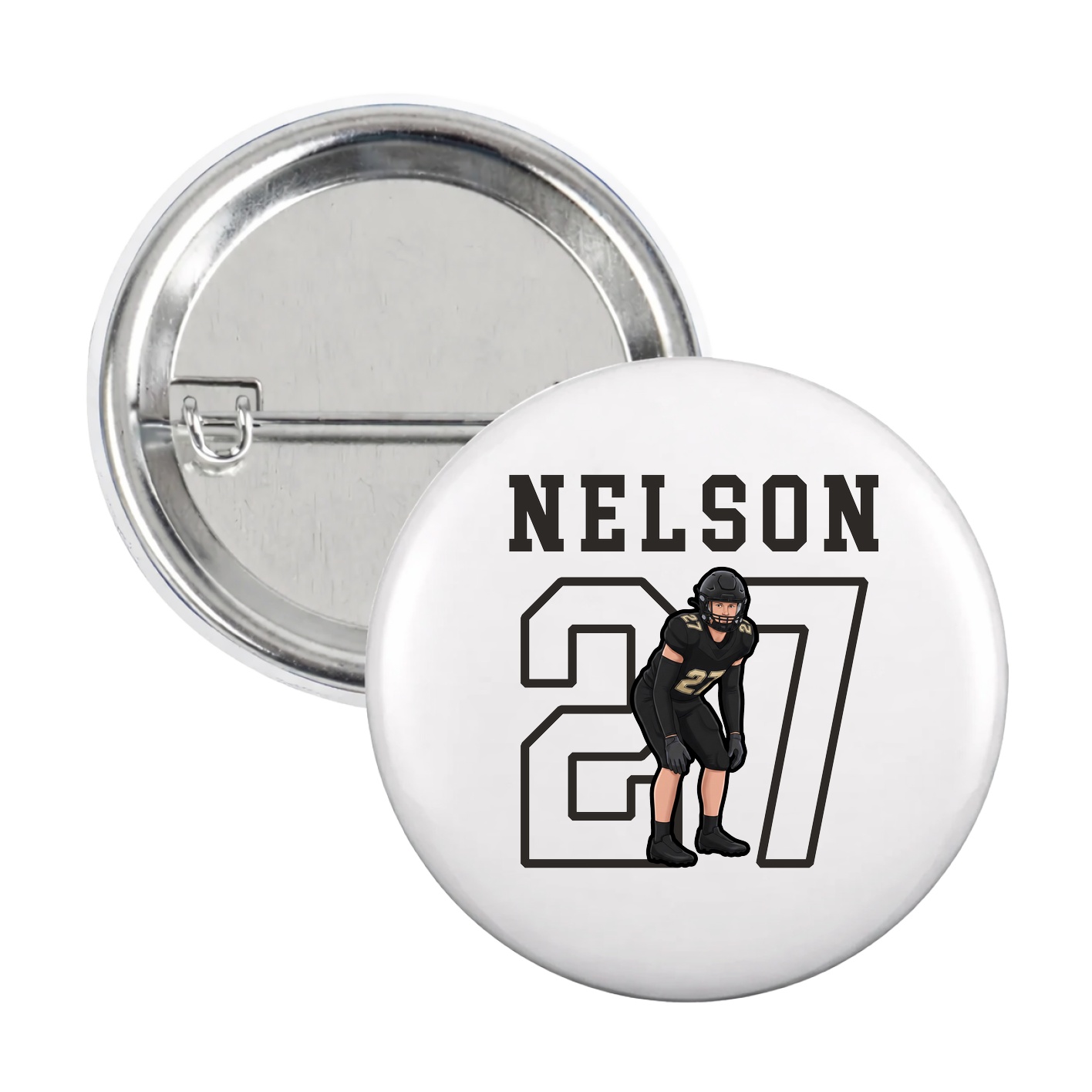 Game Day Button — Shirsey in White