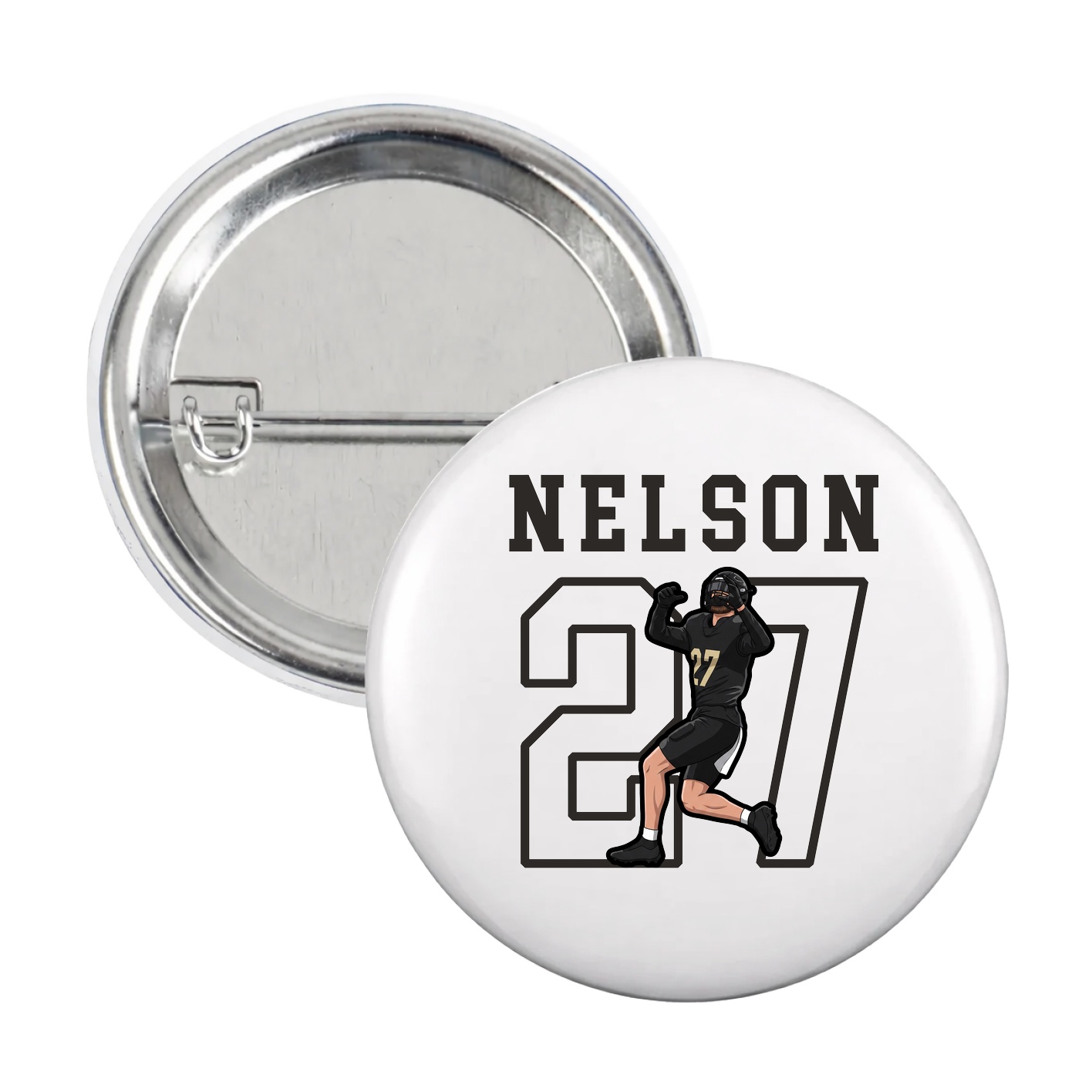 Game Day Button — Shirsey in White