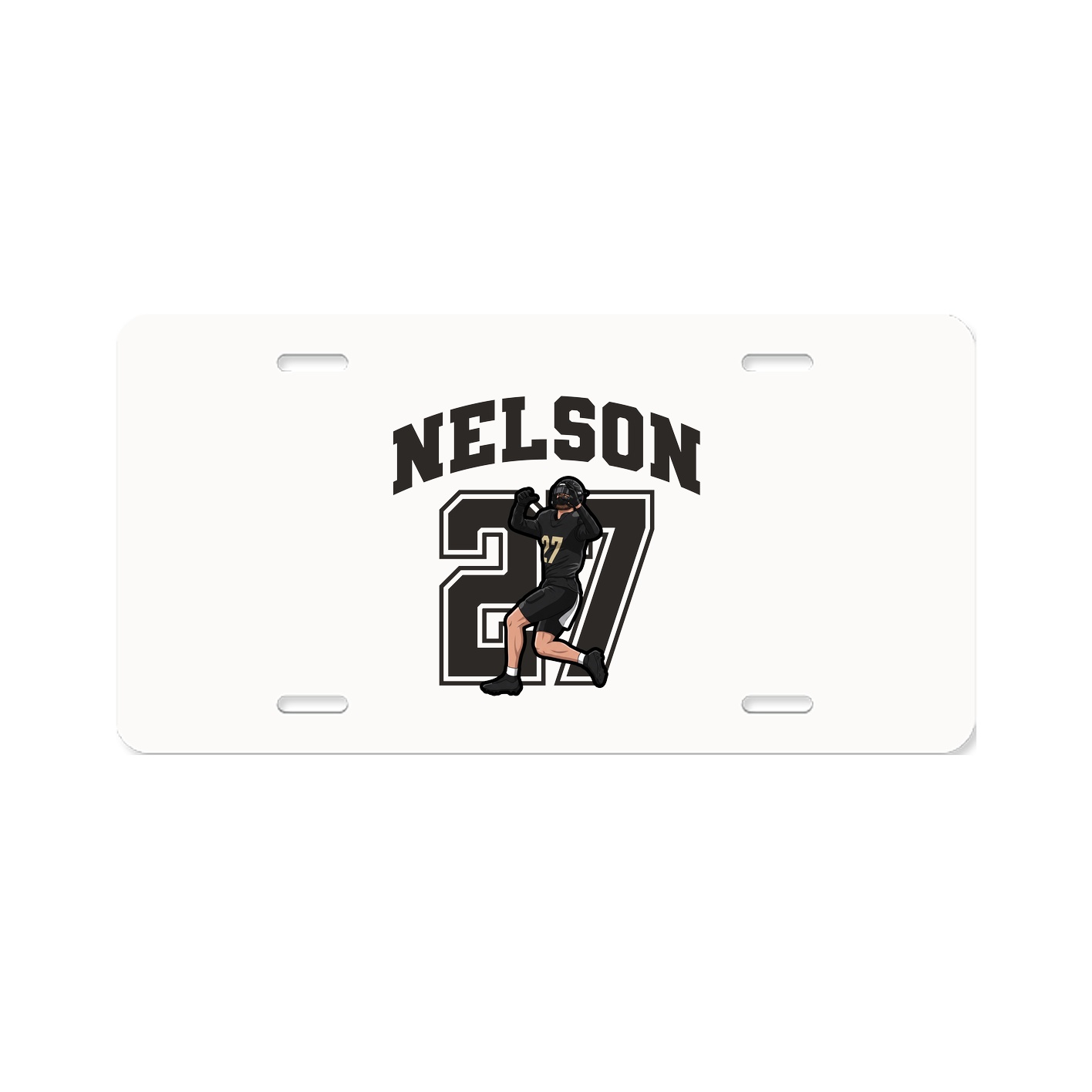 License Plate — Number in Classic