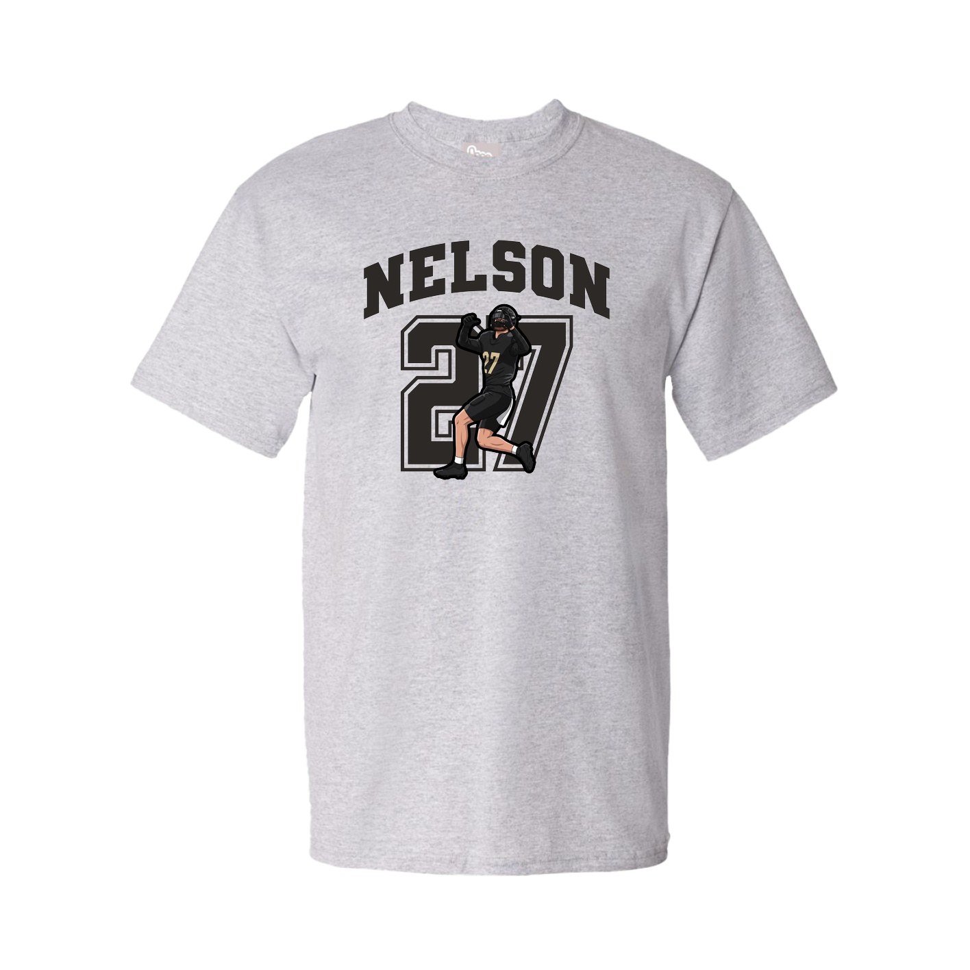 Youth Tee — Number in Grey