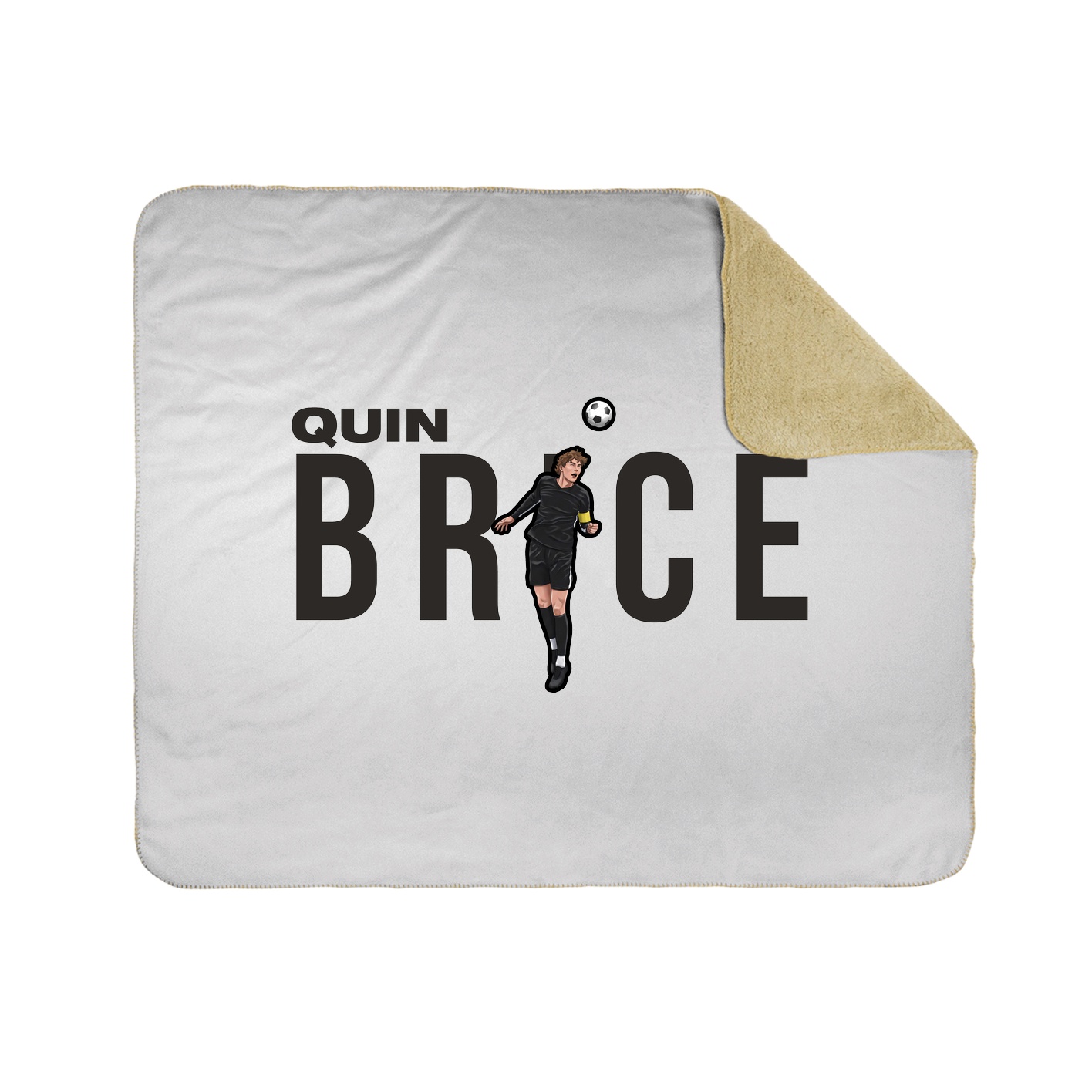 Throw Blanket — Player Name in White