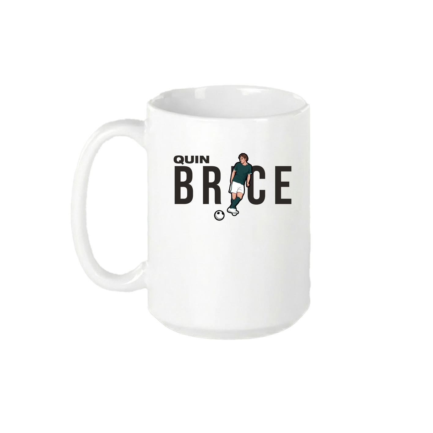 15oz Coffee Mug — Player Name in White