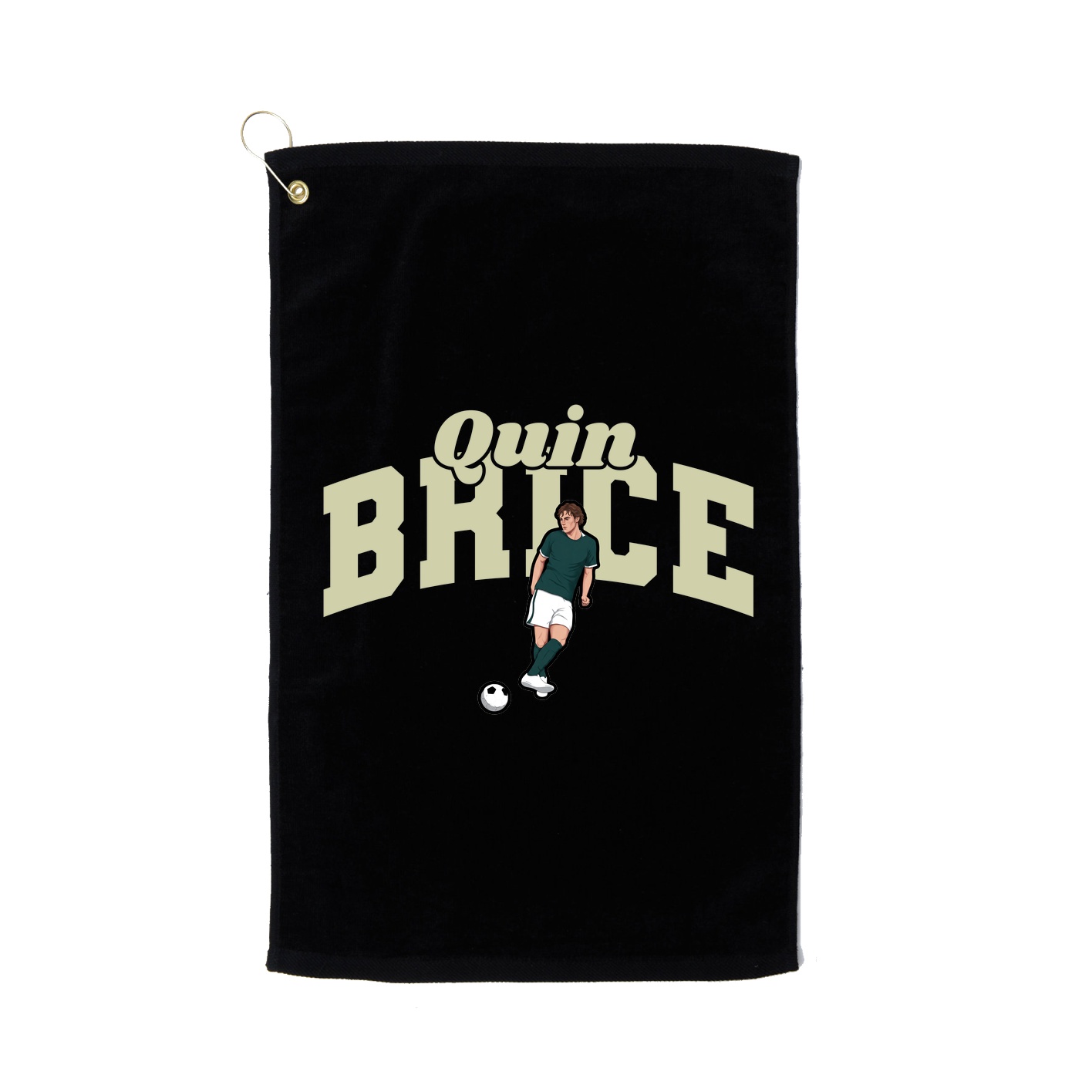Golf Towel — Signature Arch in Black
