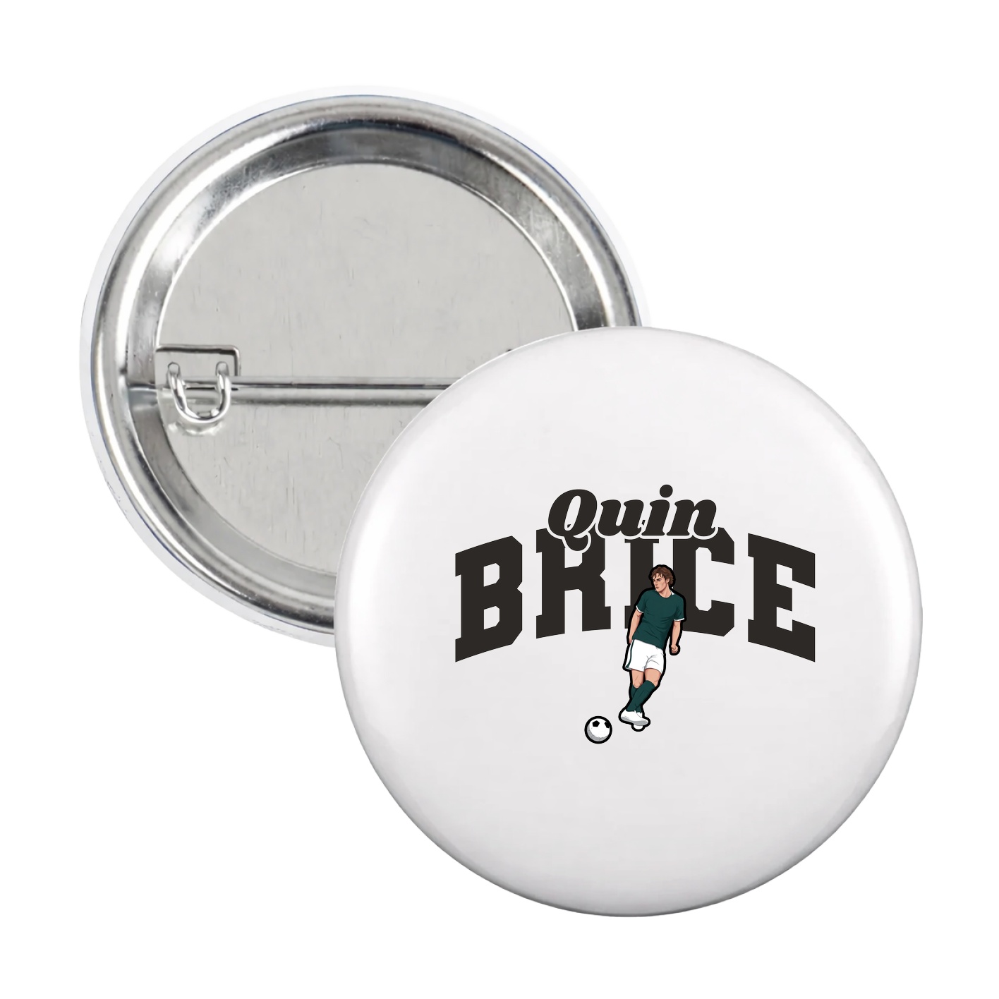 Game Day Button — Signature Arch in White