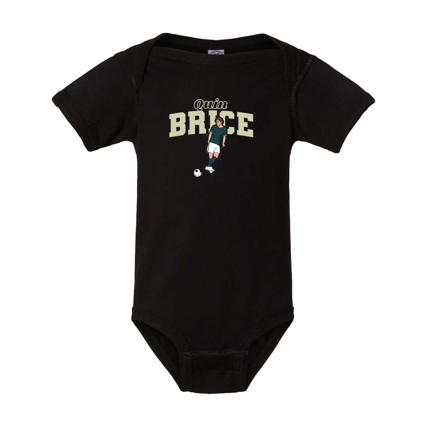 Baby Onesie — Name Arch in Black