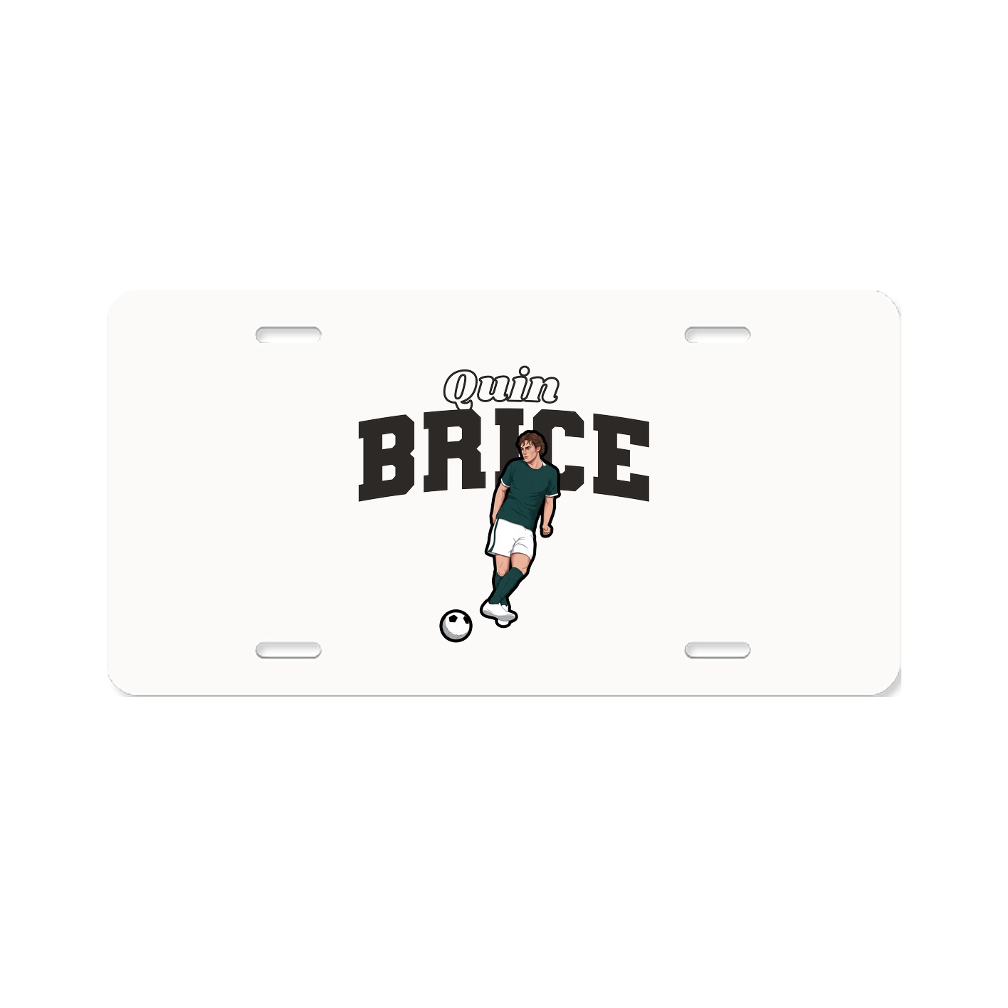 License Plate — Name Arch in Classic