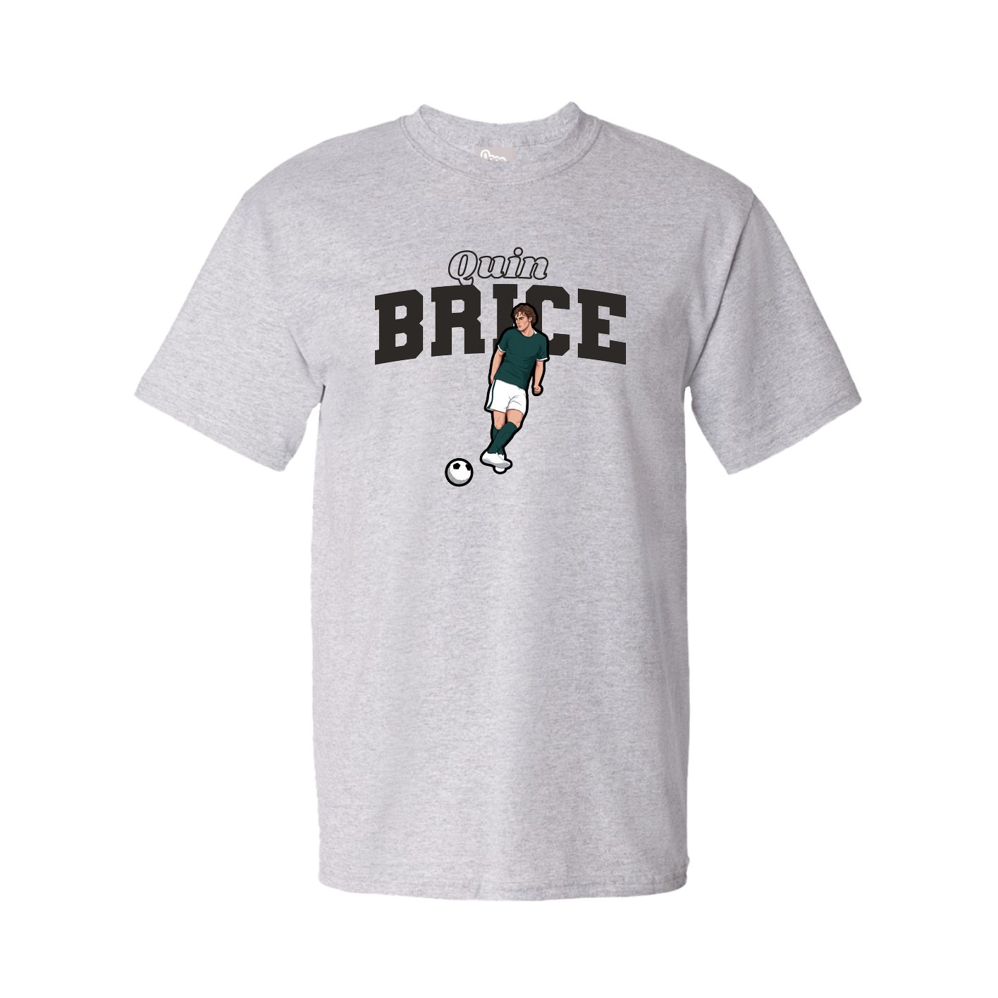 Youth Tee — Name Arch in Grey