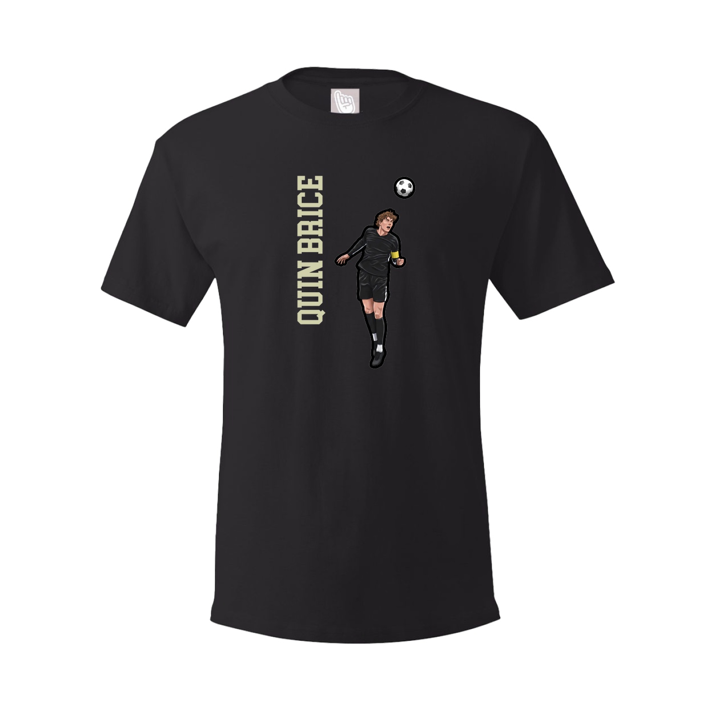 Tee — Name Vertical in Black