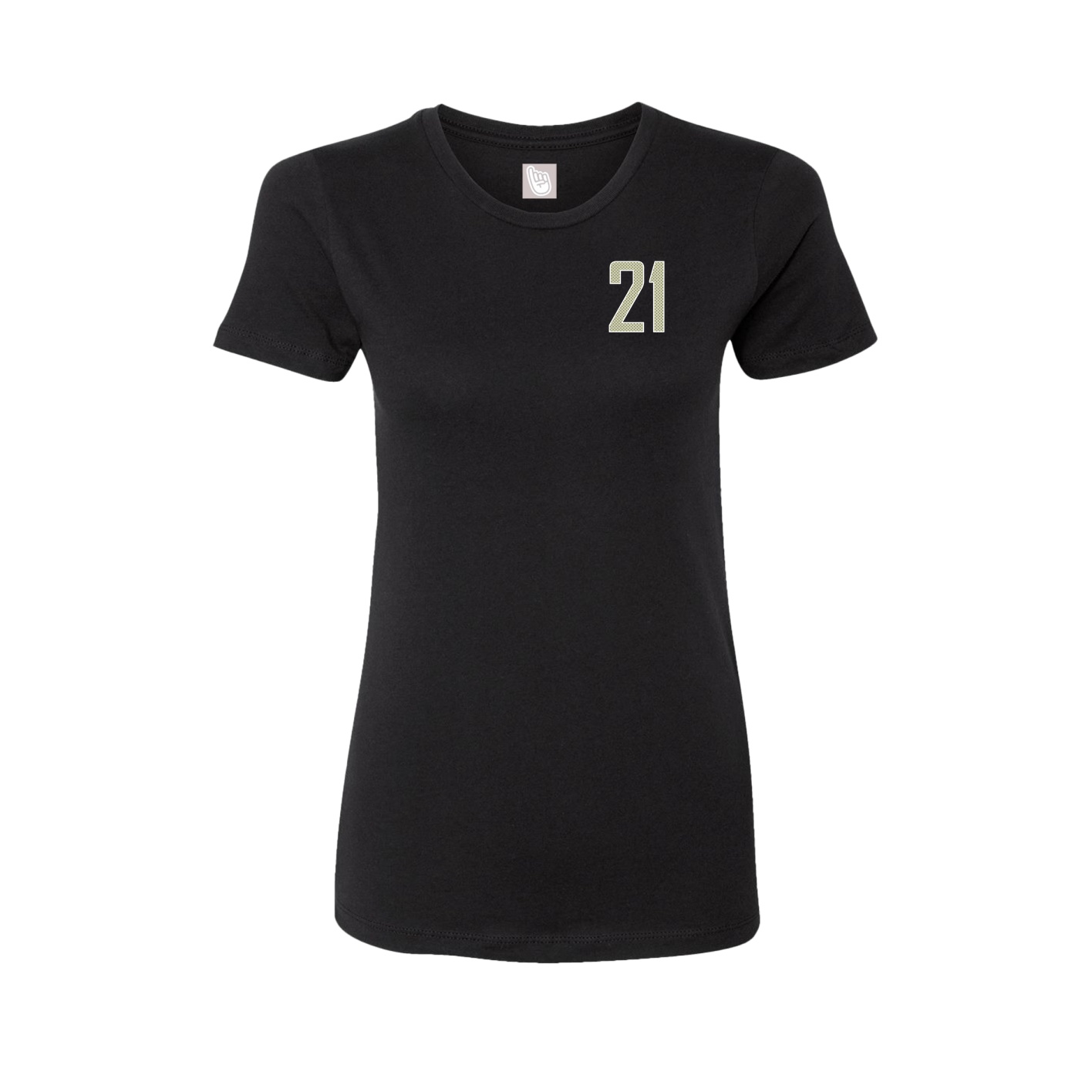 Fitted Women's Tee — Front Shirsy in Black
