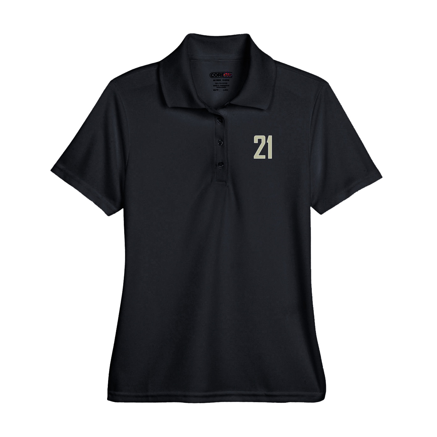 Performance Polo — Front Shirsy in Black