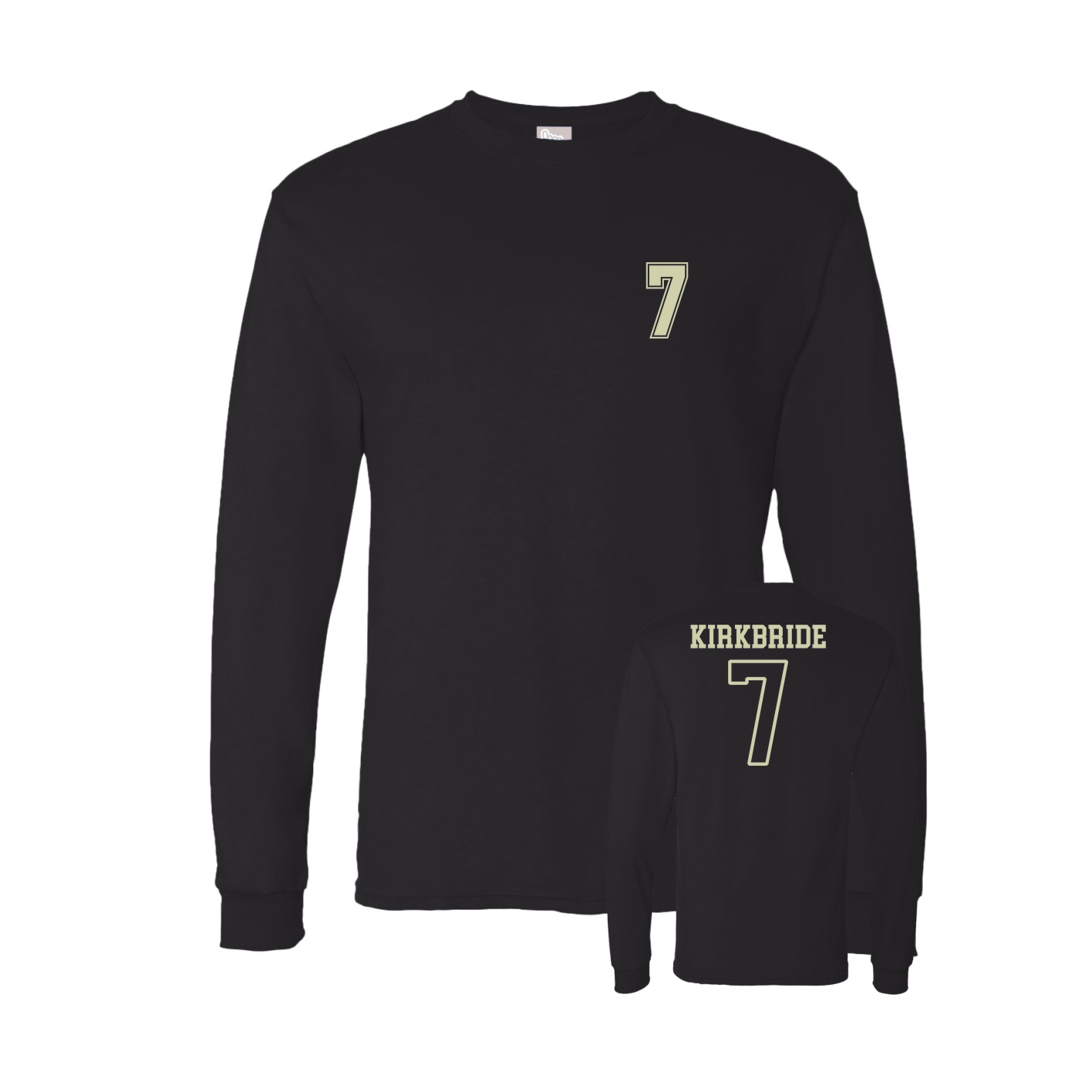 Long Sleeve Tee — Chest Back in Black