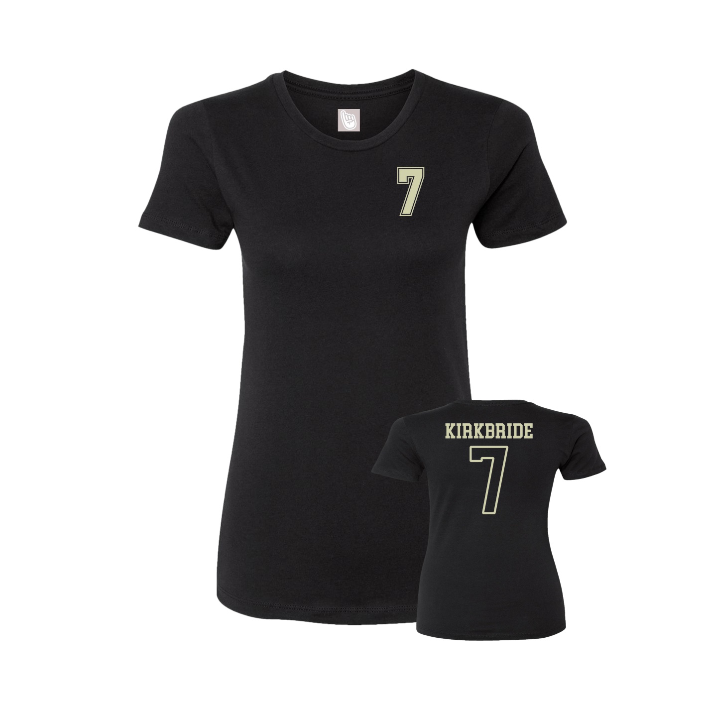 Womens Tee — Chest Back in Black