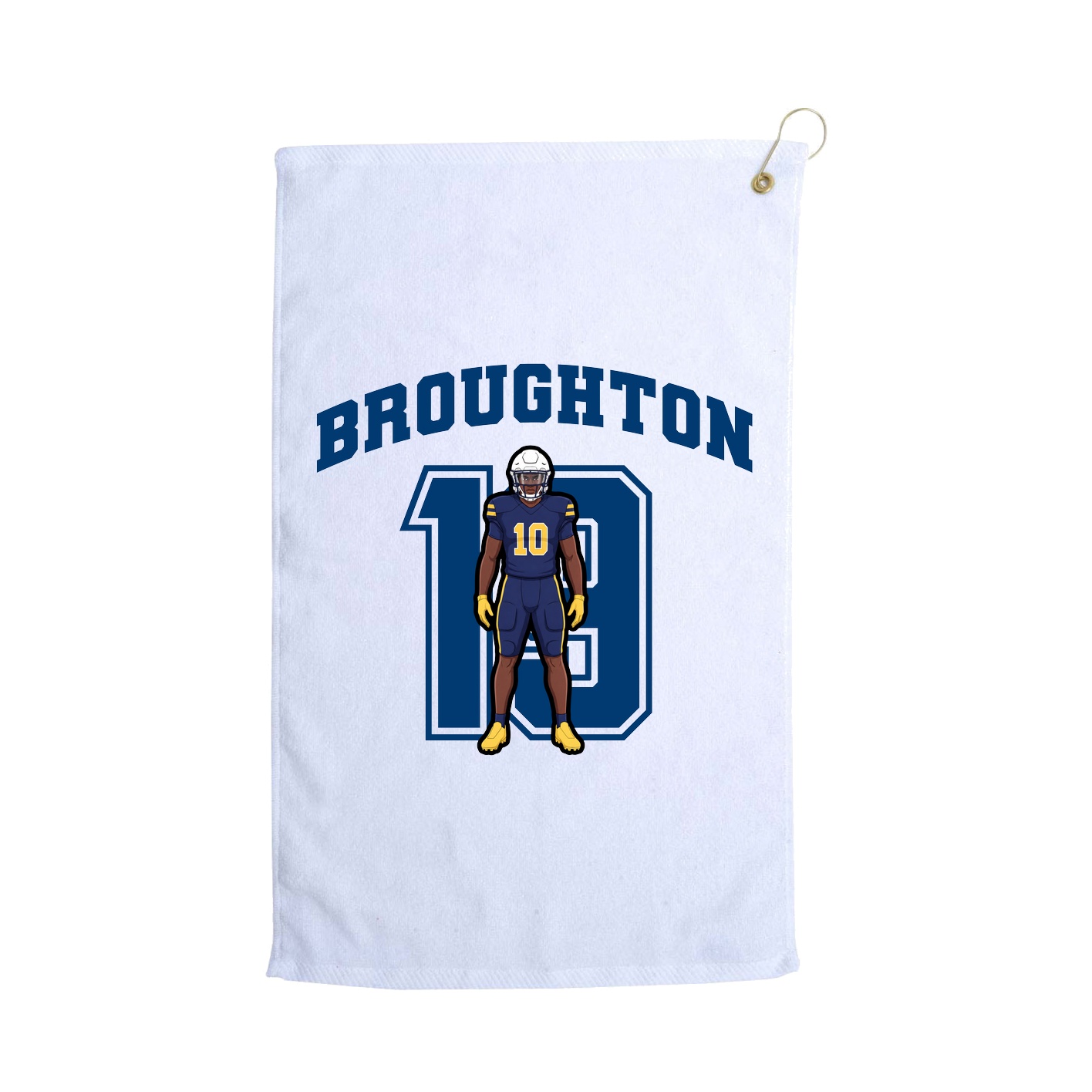 Golf Towel — Number in White