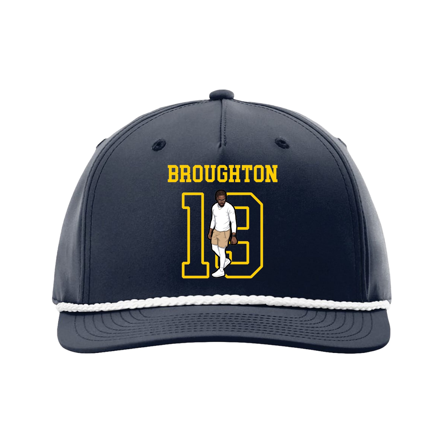 Five-Panel Classic Rope Cap — Shirsey in Navy