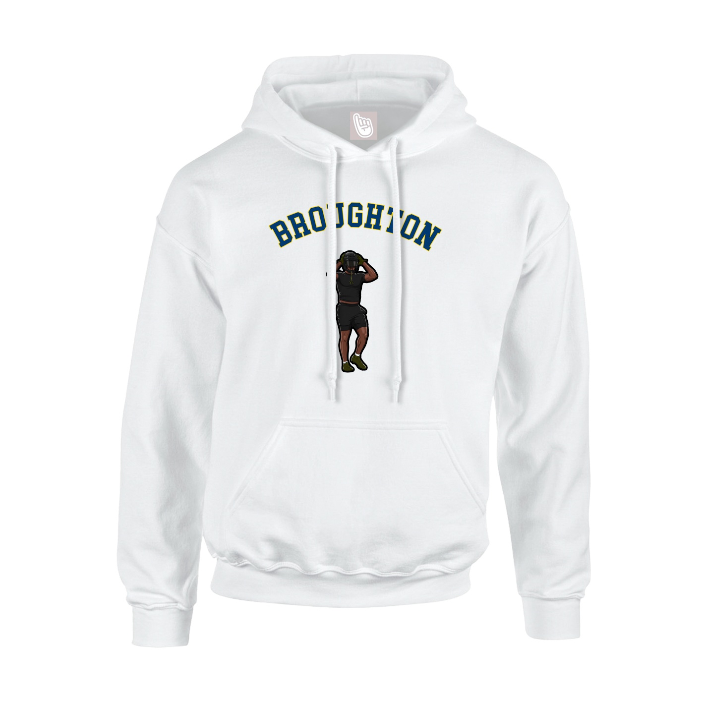 Youth Hoodie — Shirsey Arch in White