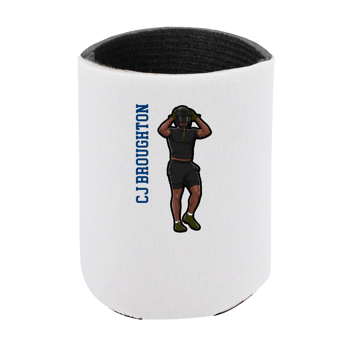 Can Holder — Name Vertical in White