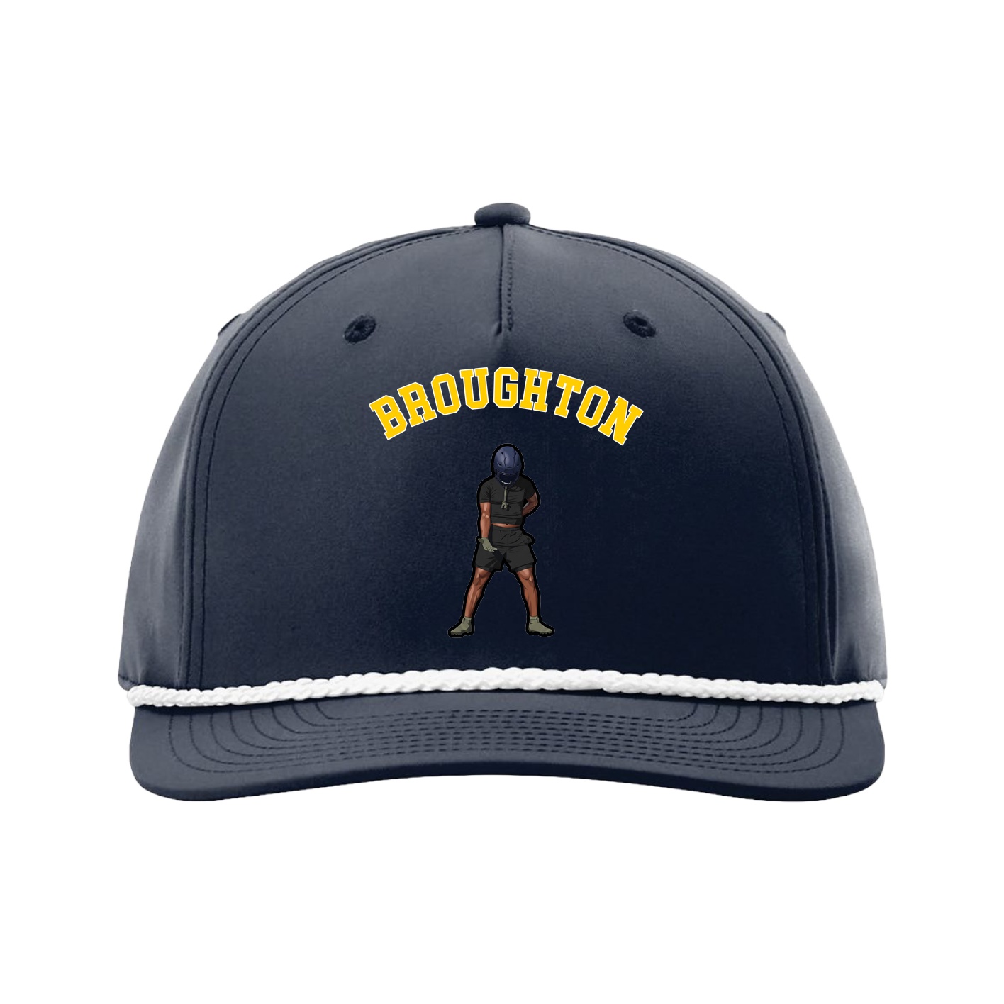 Five-Panel Classic Rope Cap — Shirsey Arch in Navy