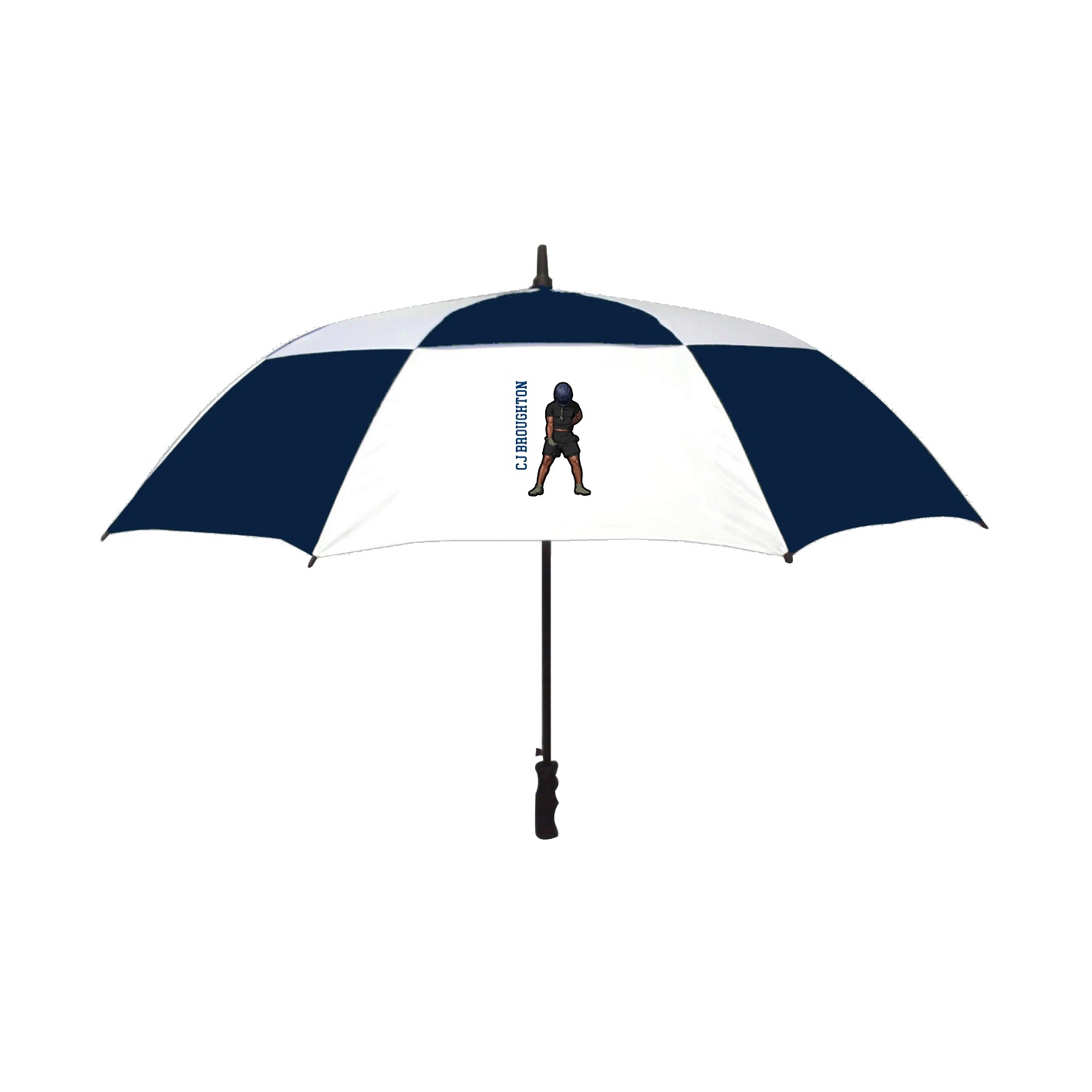 Golf Umbrella — Name Vertical in Navy