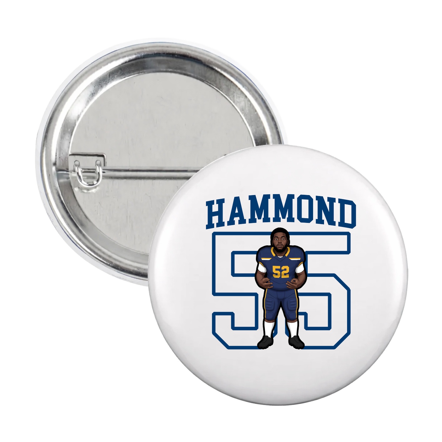 Game Day Button — Shirsey in White