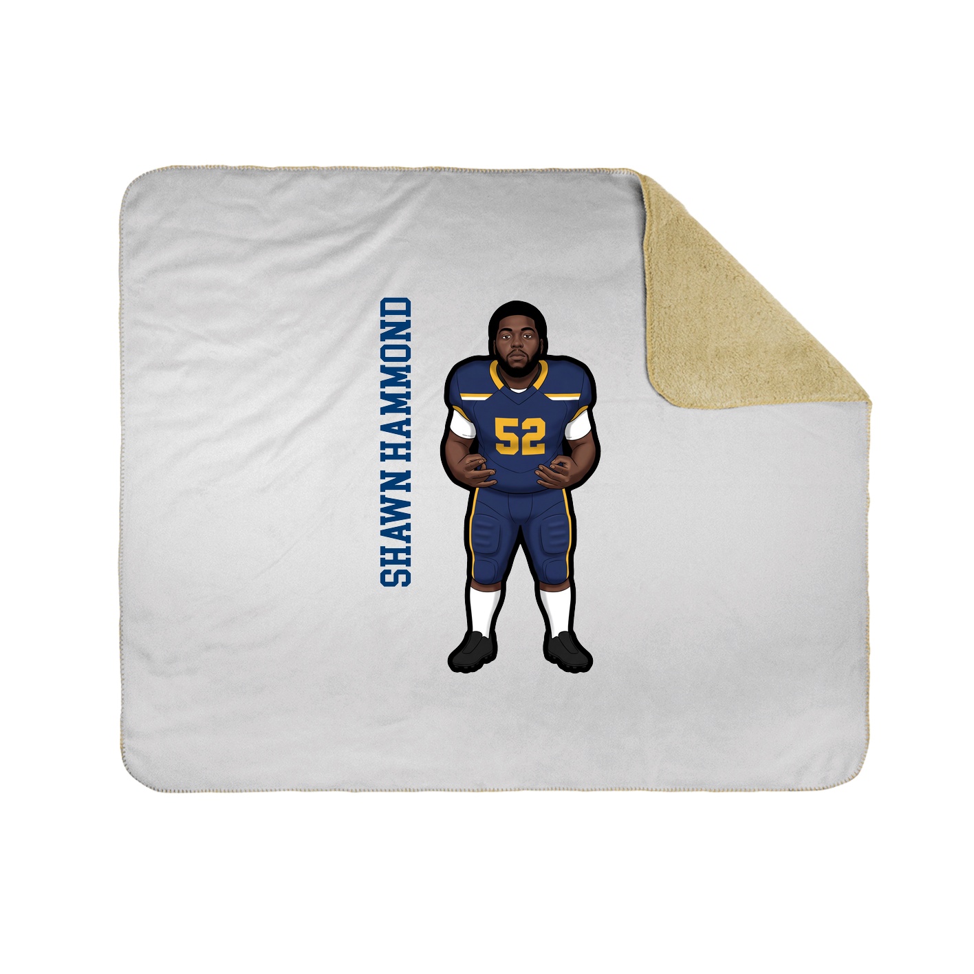 50x60 Sherpa Lined Throw Blanket