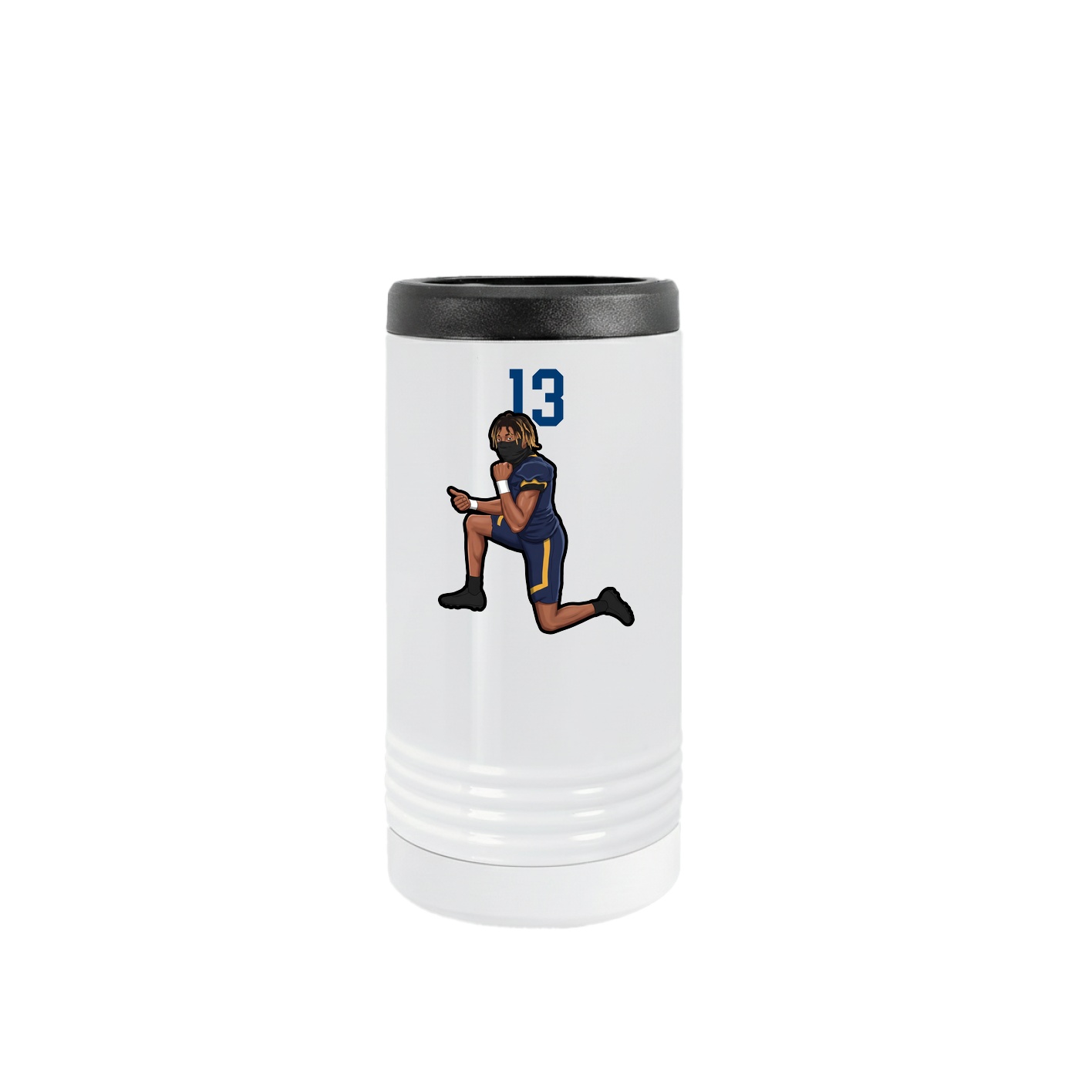 Slim Beverage Holder — Number Top in White