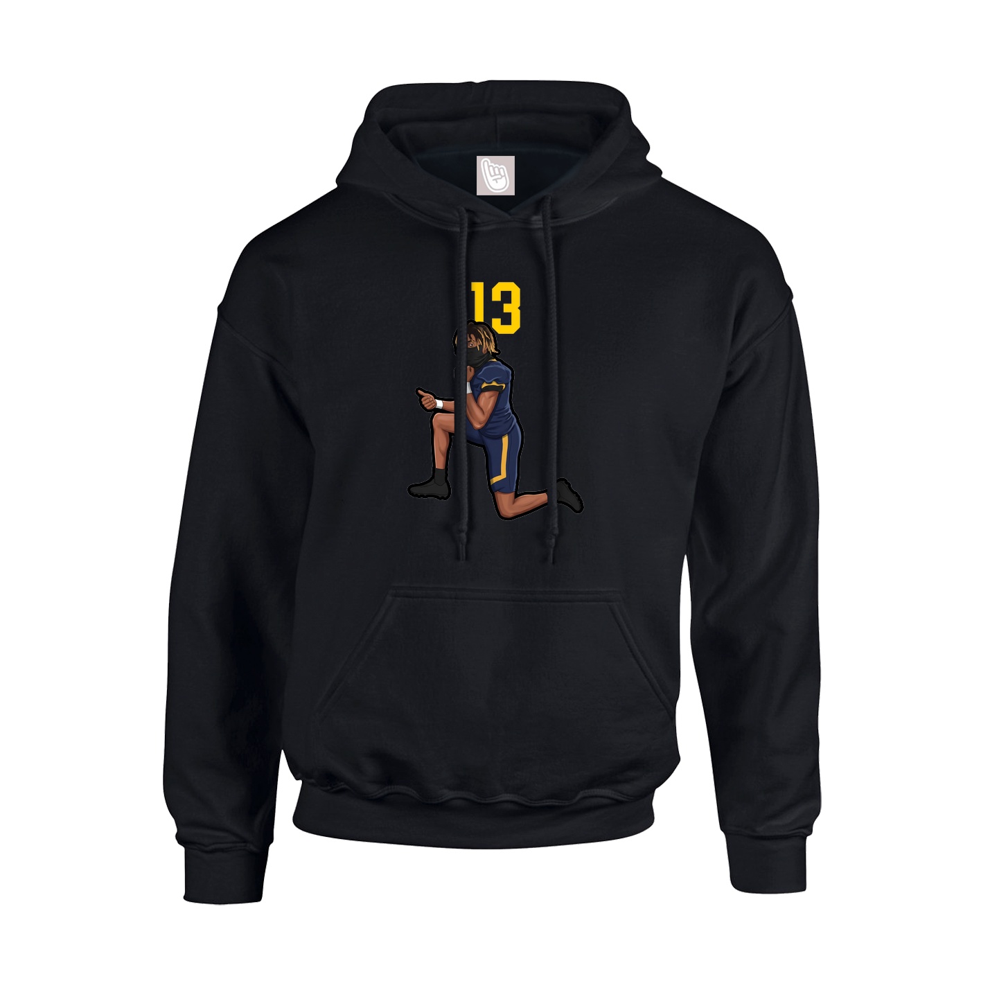 Hoodie — Number Top in Black