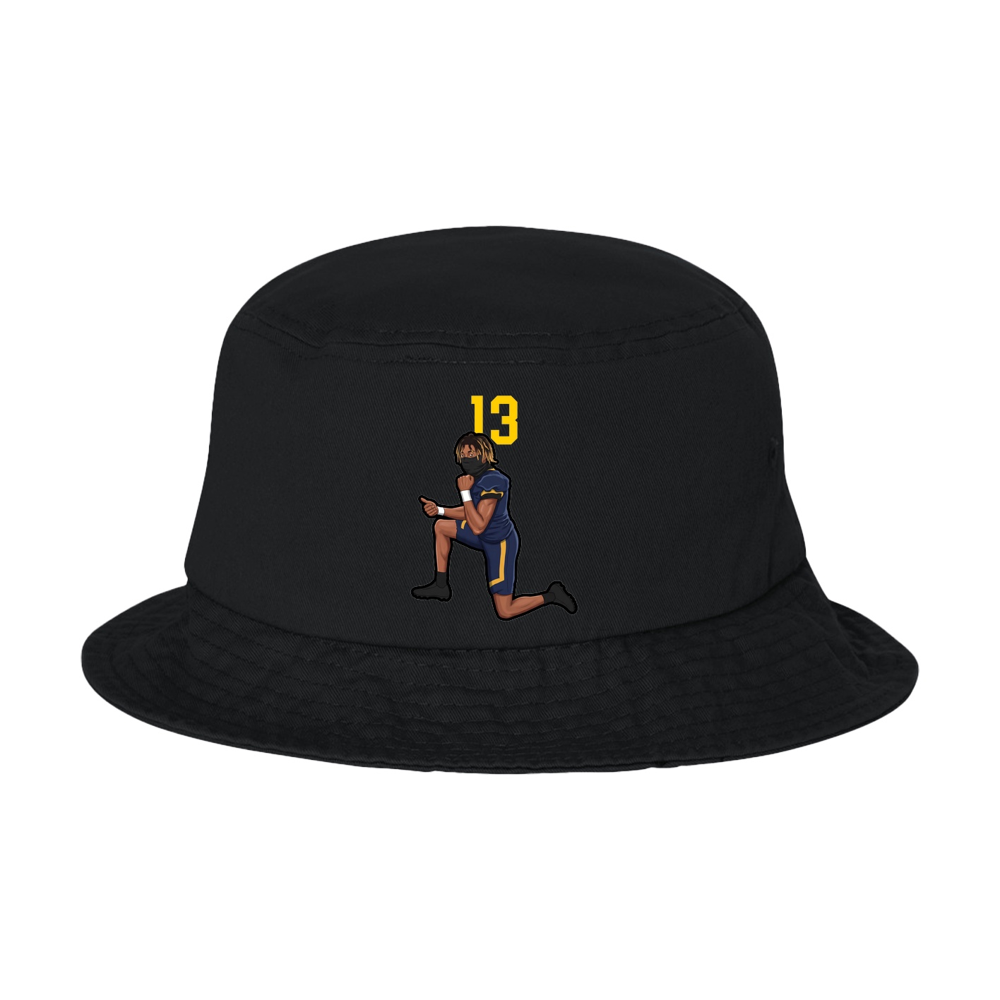 Bucket Cap — Number Top in Black