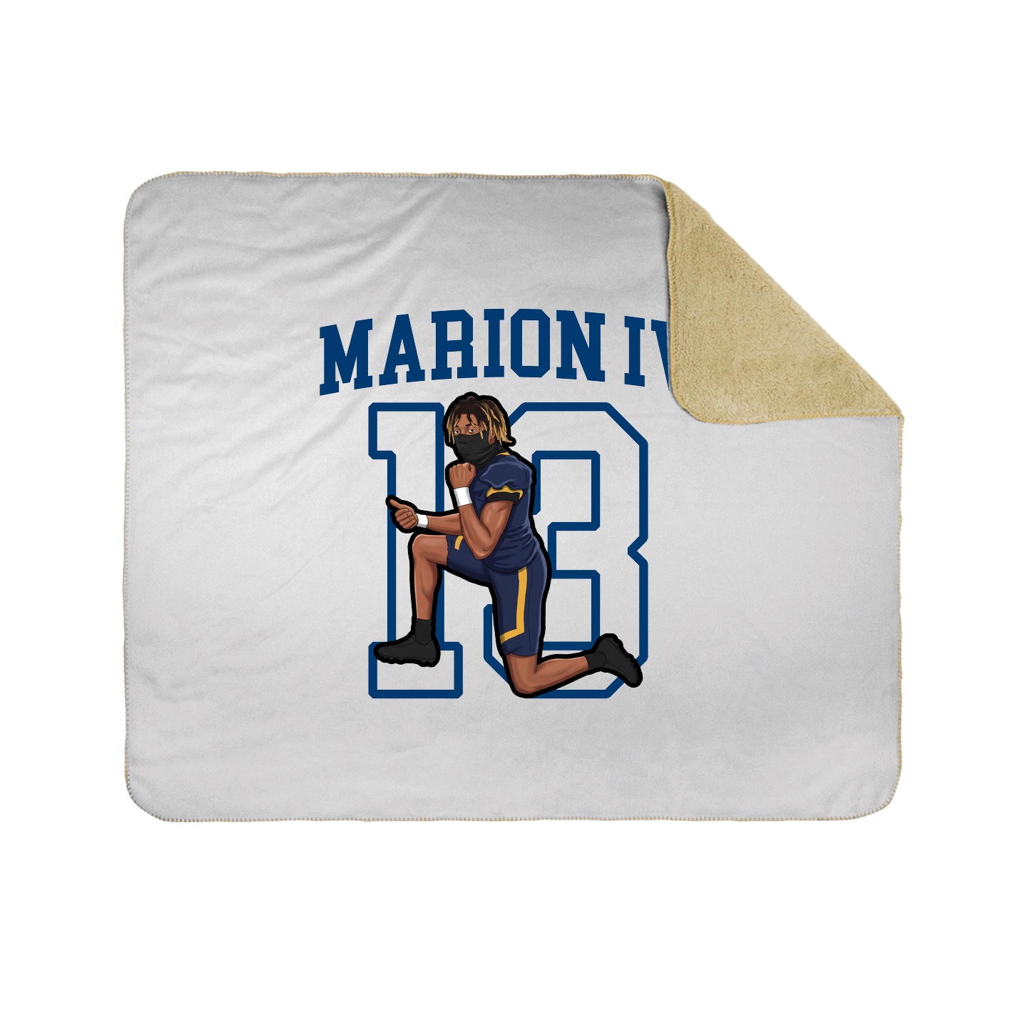 50x60 Sherpa Lined Throw Blanket
