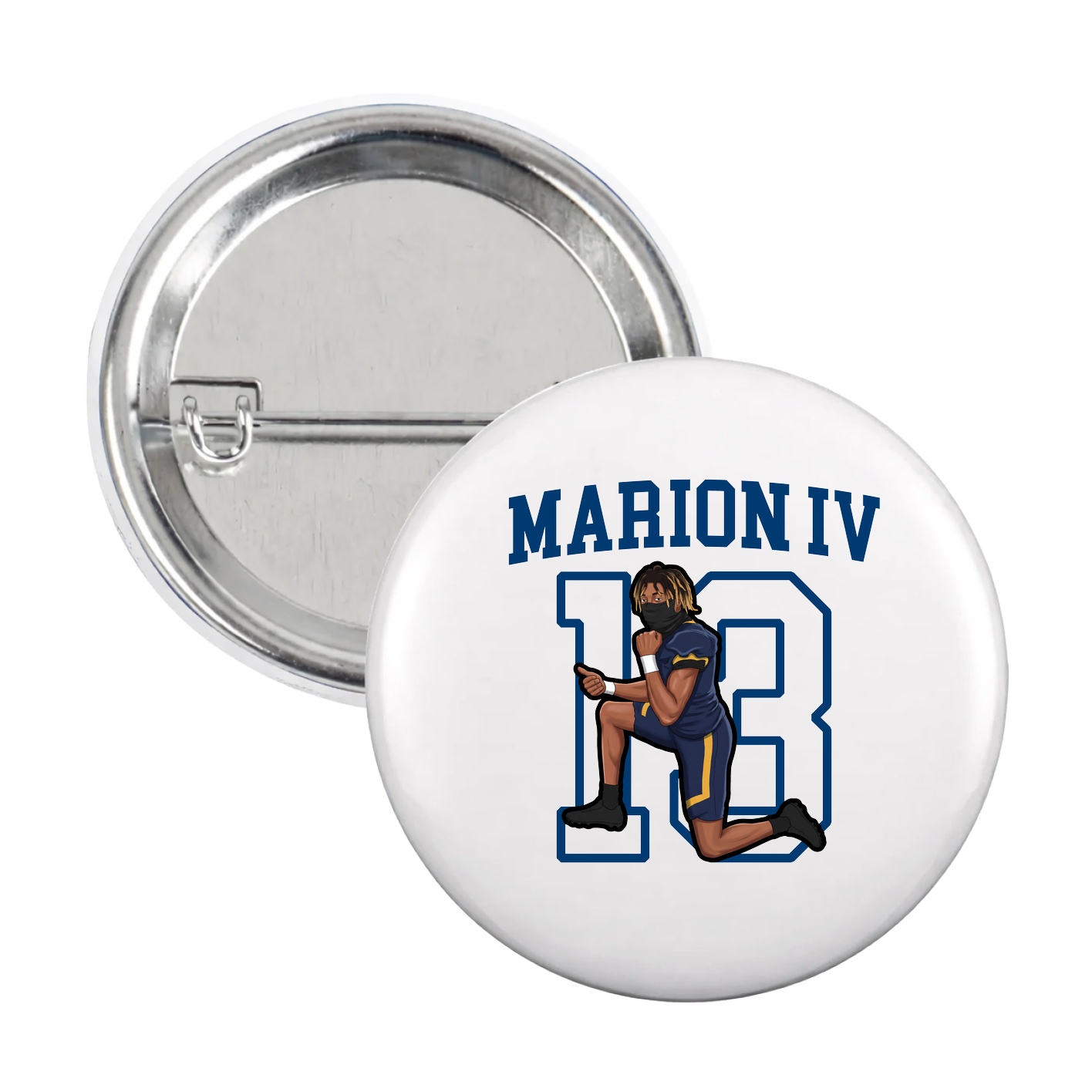 Game Day Button — Shirsey in White