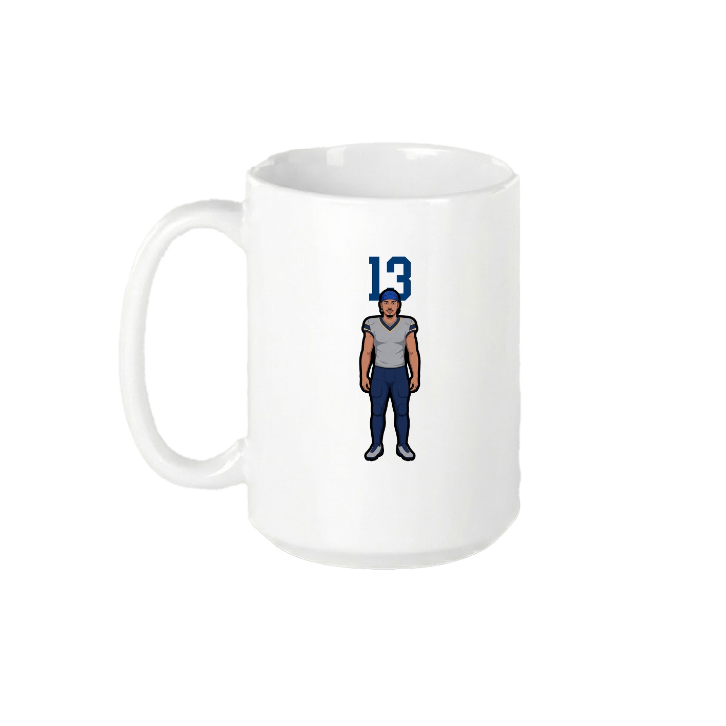 15oz Coffee Mug — Number Top in White