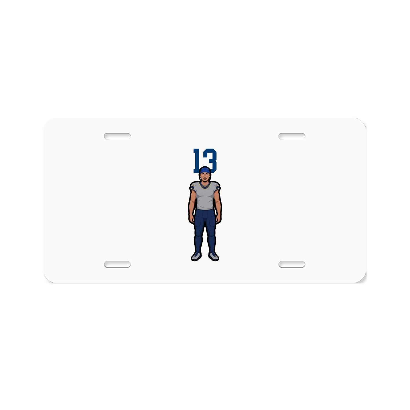 License Plate — Number Top in Classic