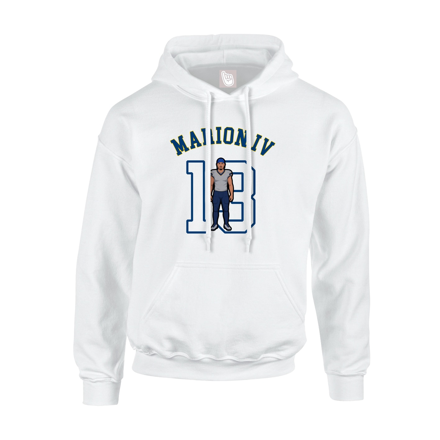 Hoodie — Shirsey Arch in White