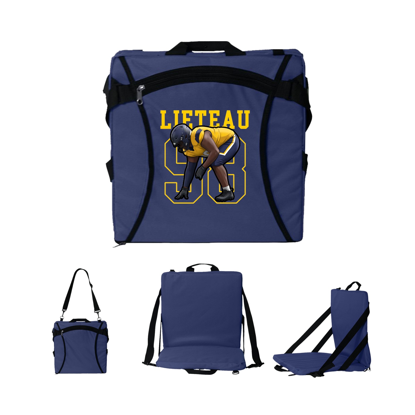 Folding Stadium Seat — Shirsey in Navy