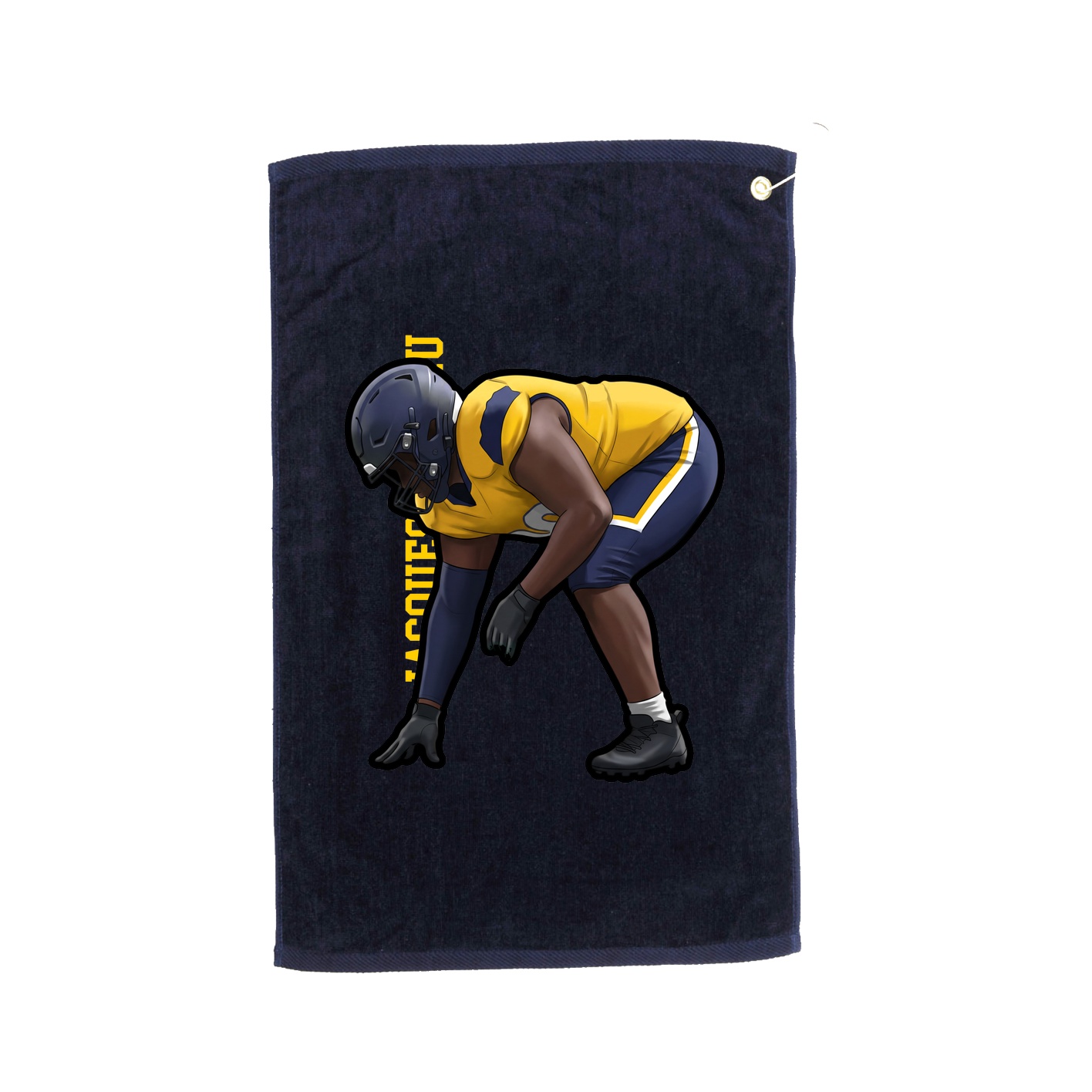 Golf Towel — Name Vertical in Navy