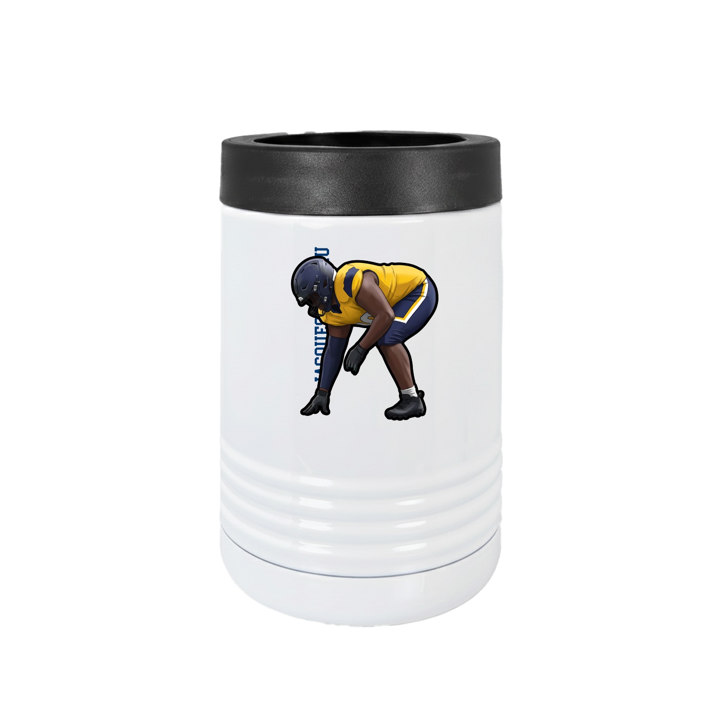 Beverage Holder — Name Vertical in White