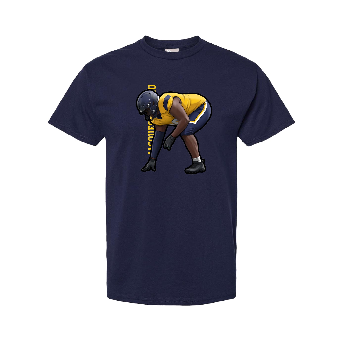 Youth Tee — Name Vertical in Navy