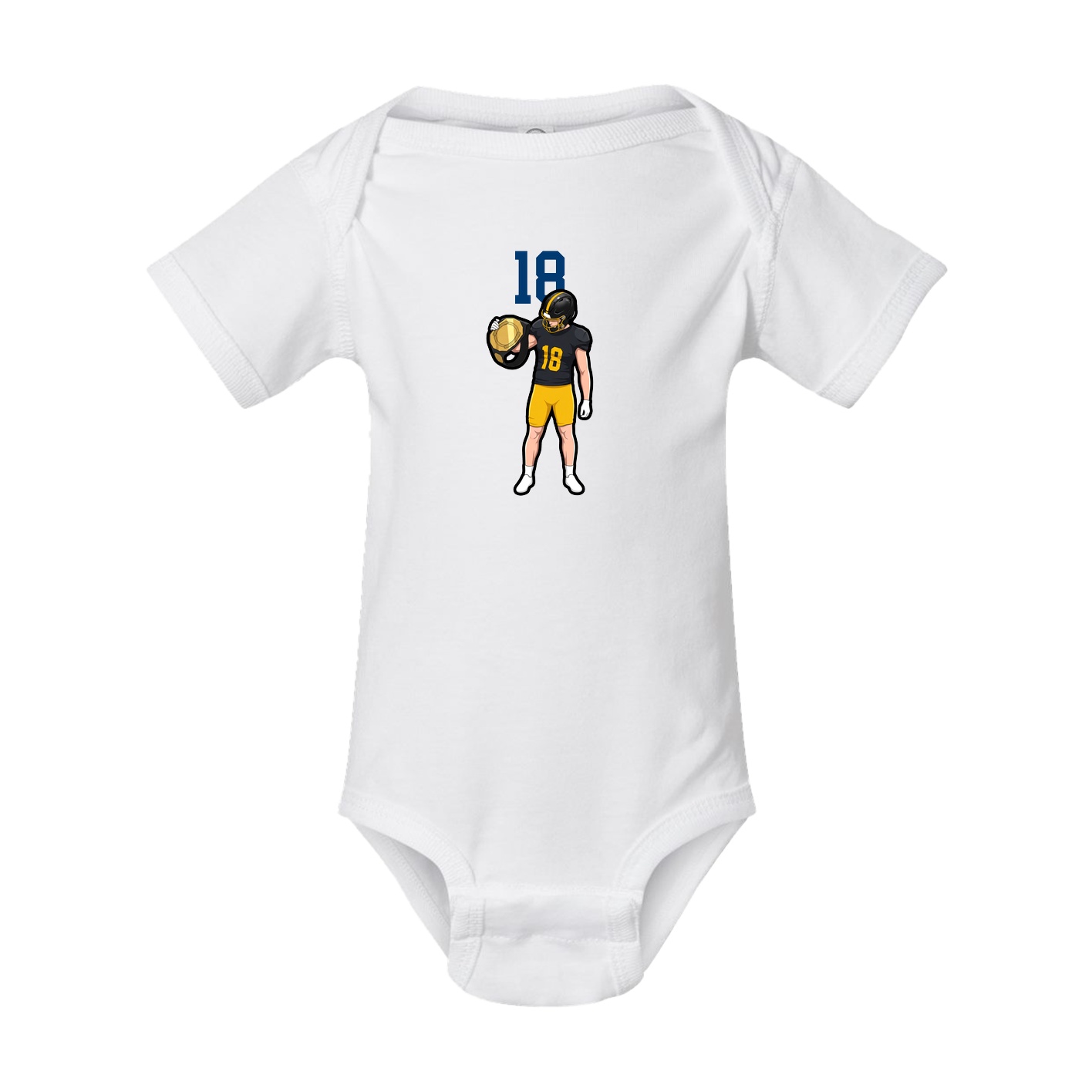Baby Onesie — Number Top in White