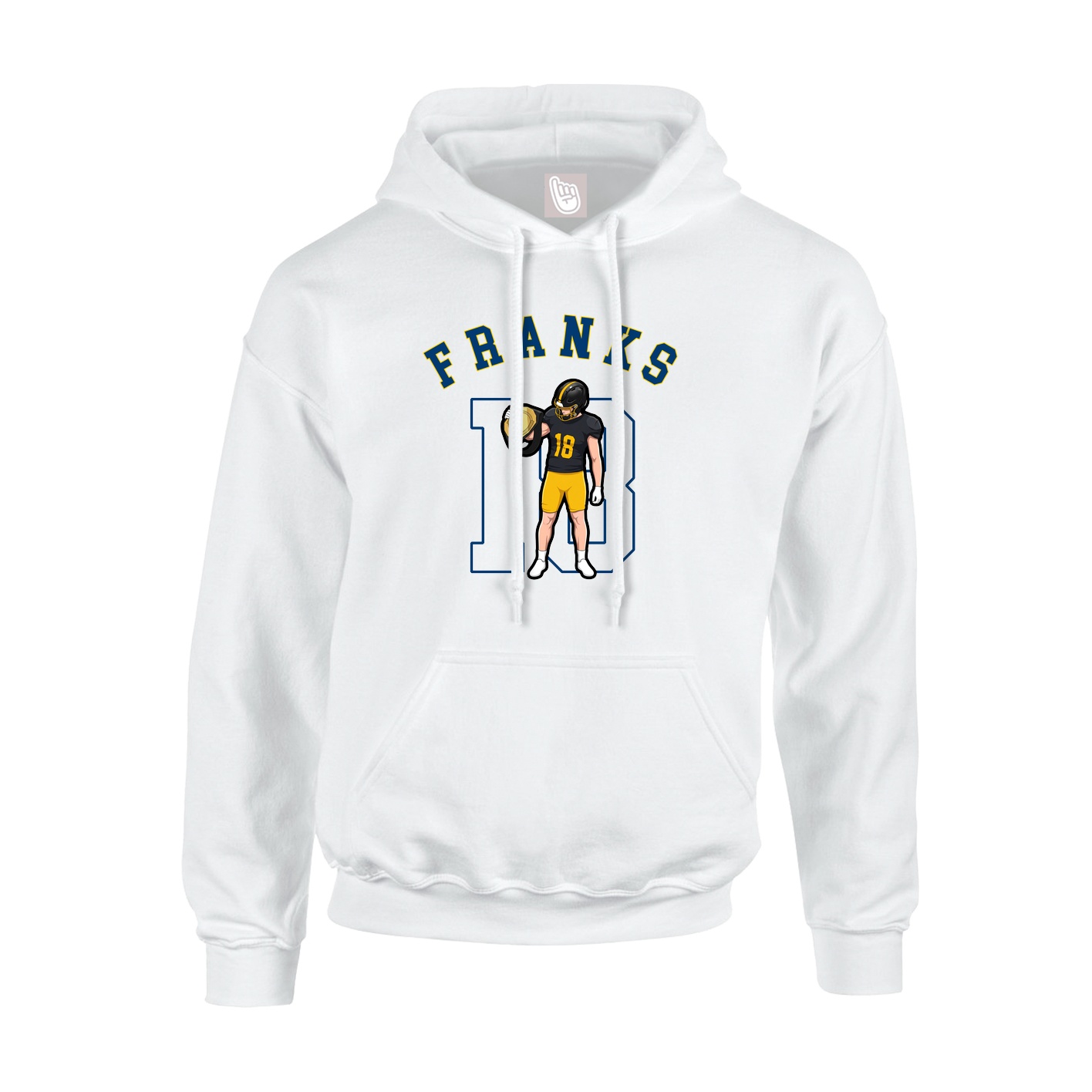 Youth Hoodie — Shirsey Arch in White