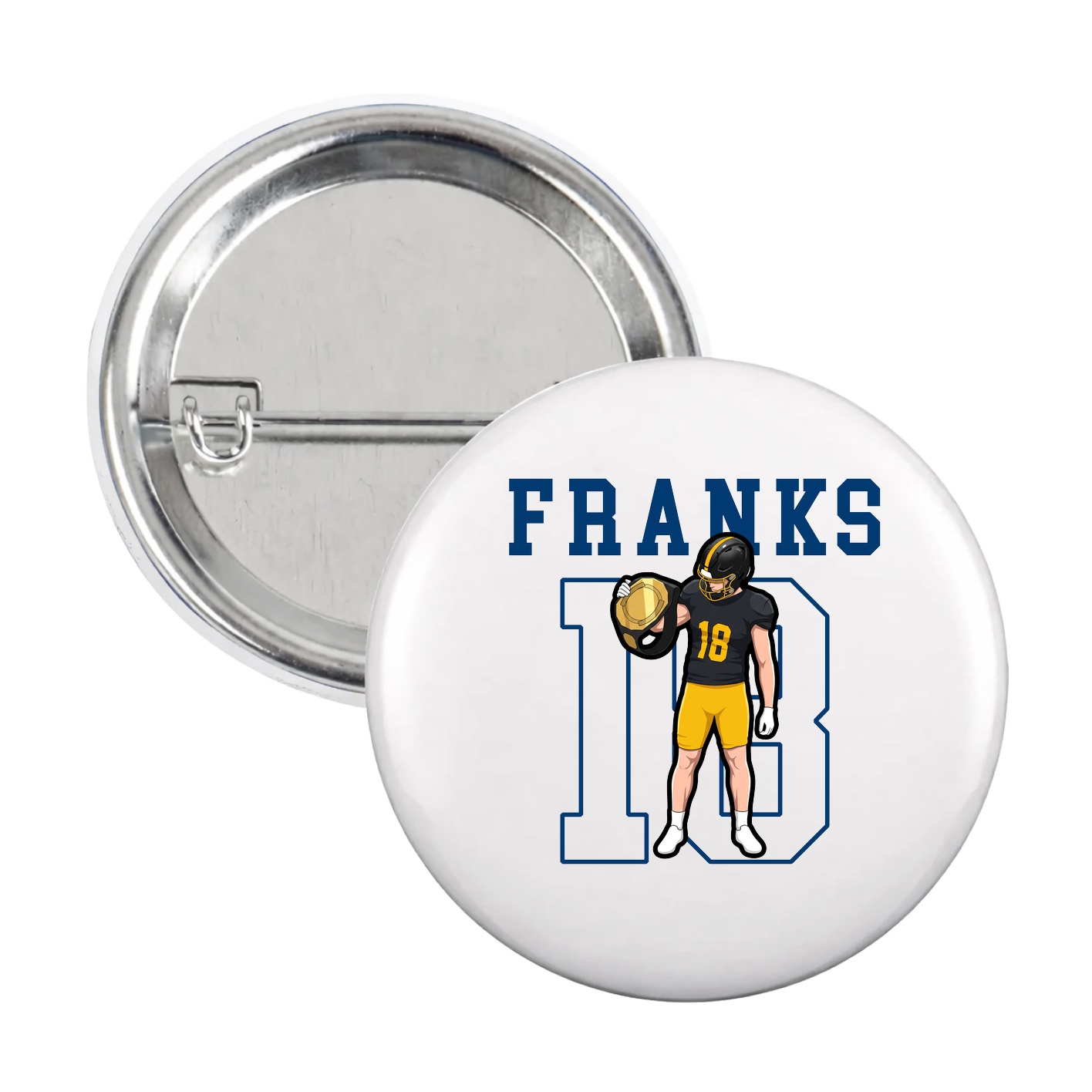 Game Day Button — Shirsey in White