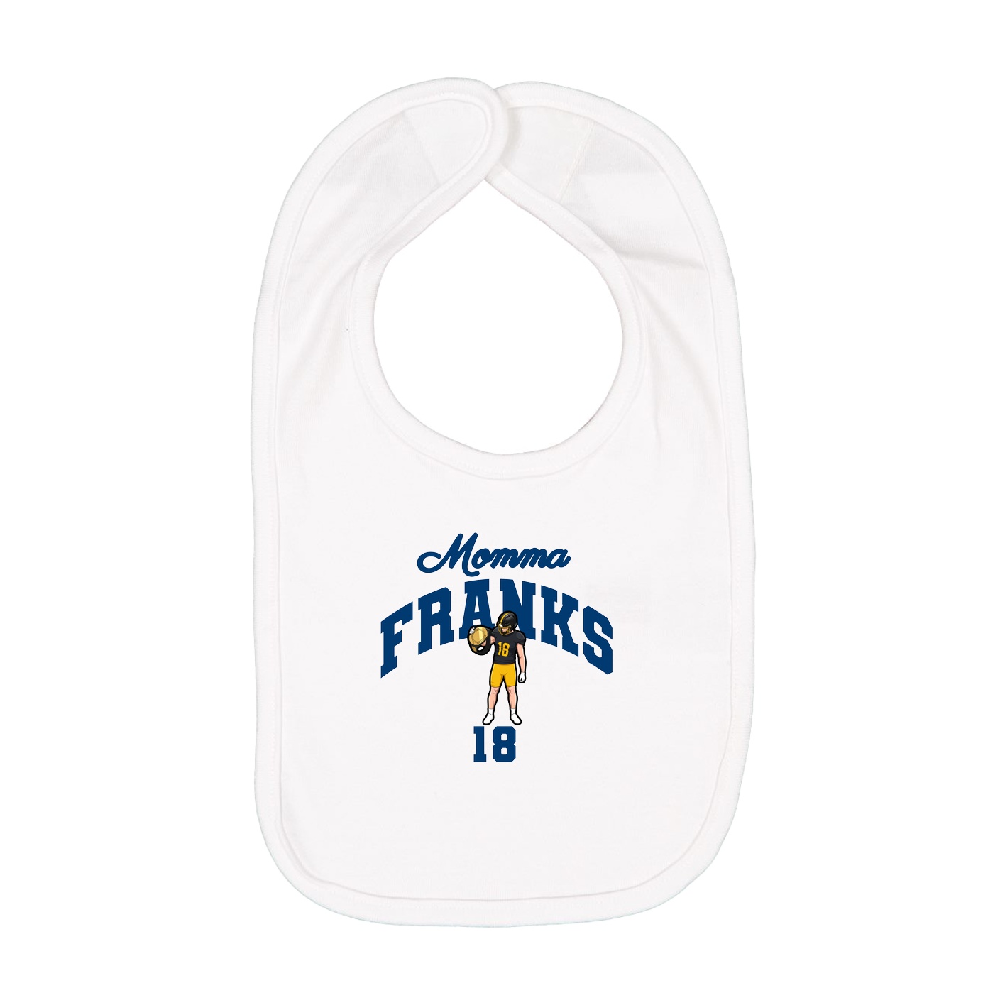 Infant Bib — Mothers Day Arch in White